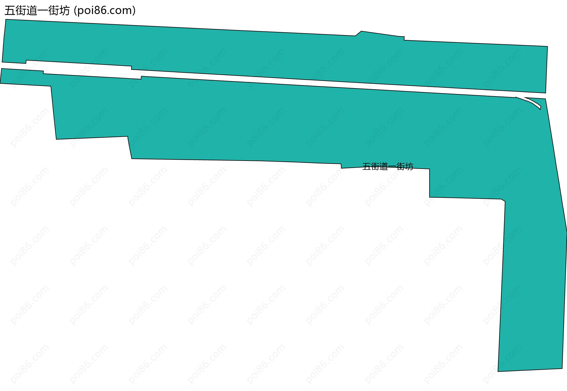 五街道一街坊边界地图