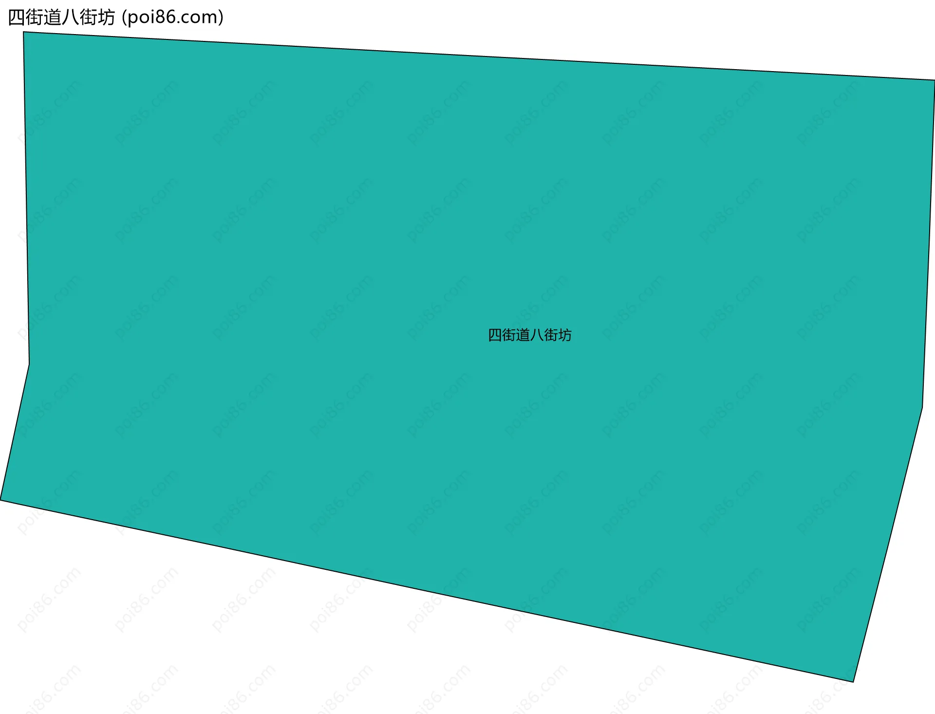 四街道八街坊边界地图