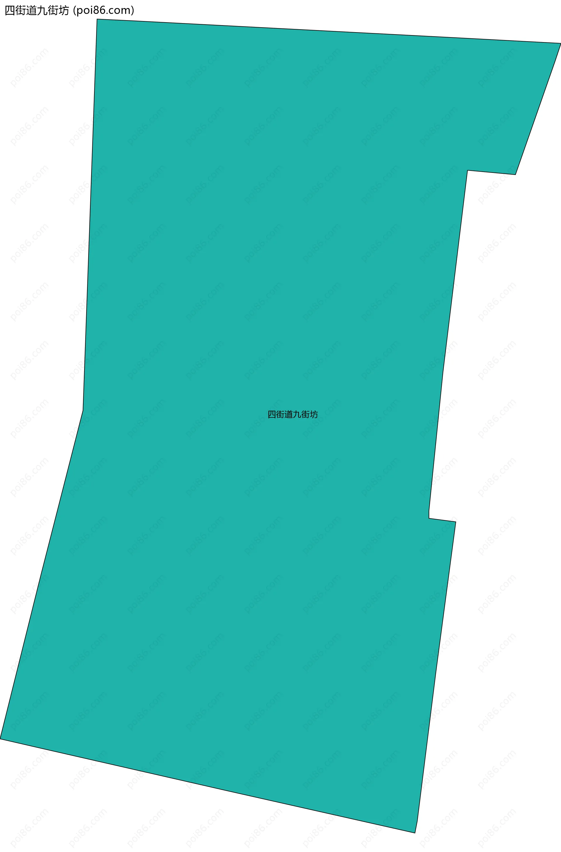 四街道九街坊边界地图