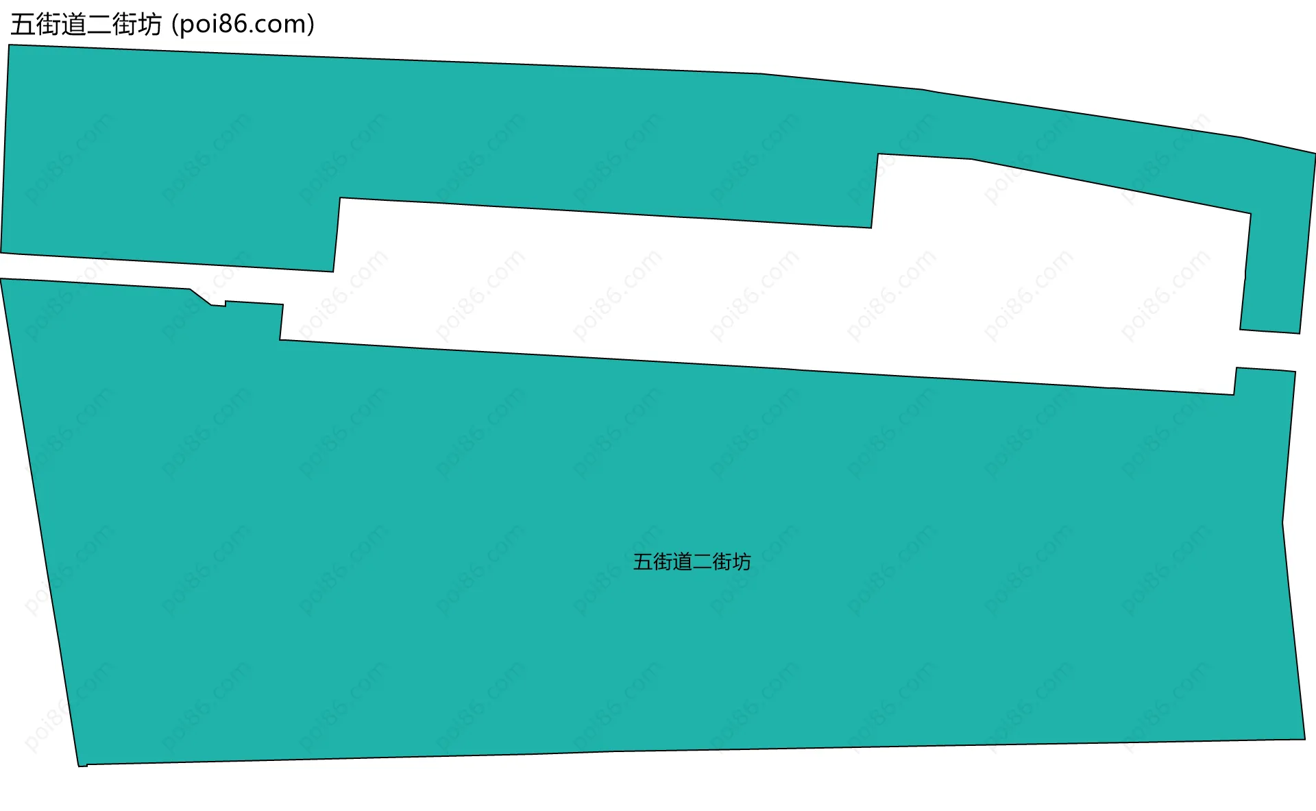 五街道二街坊边界地图