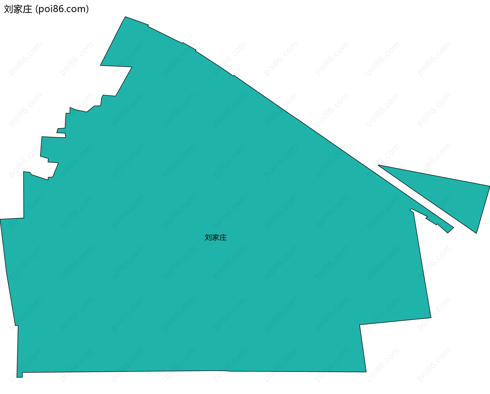 刘家庄边界地图
