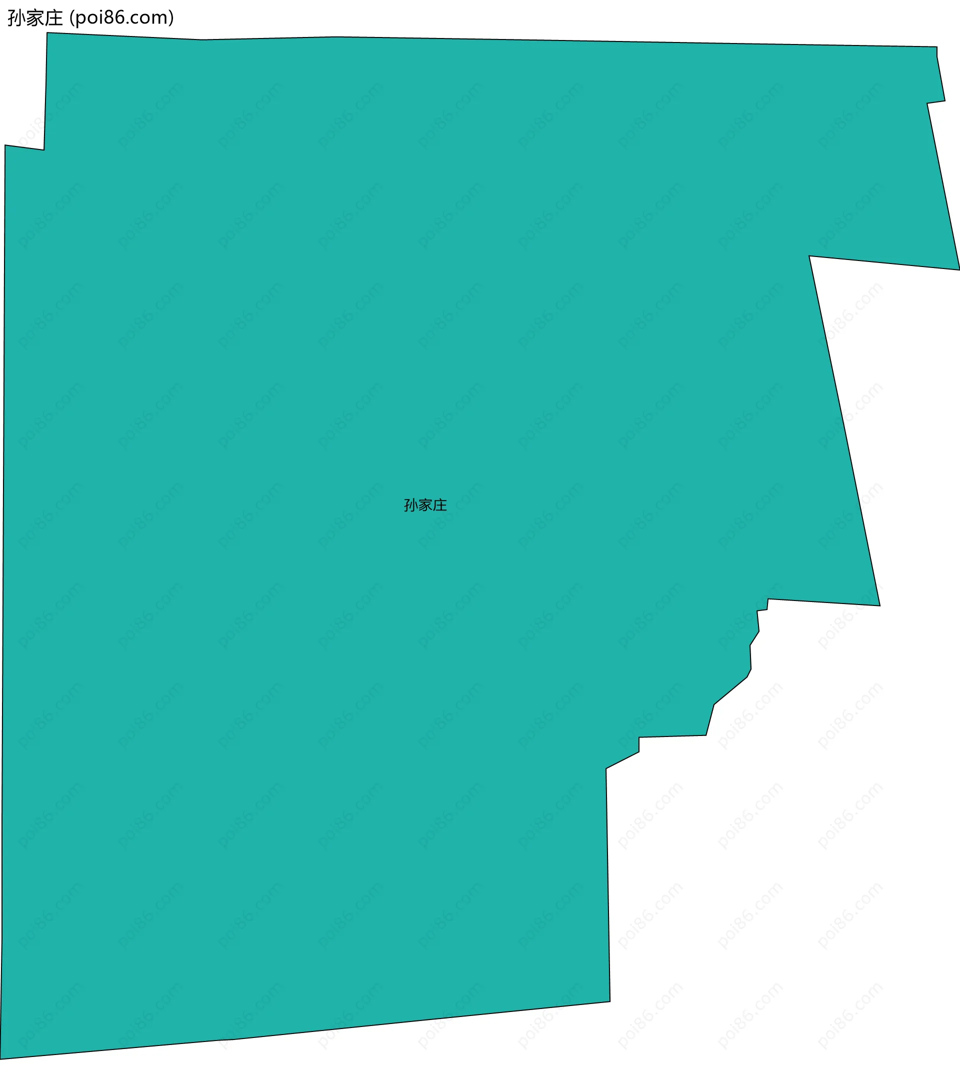 孙家庄边界地图