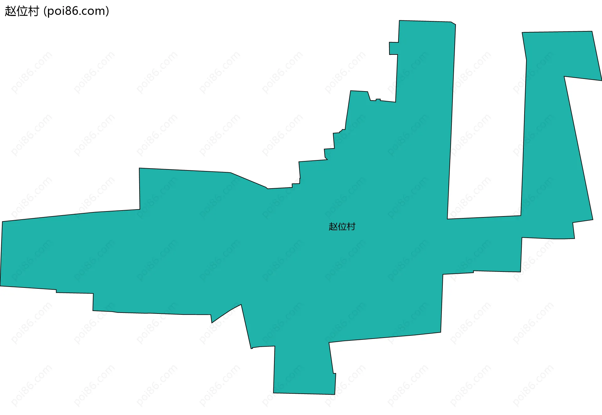 赵位村边界地图