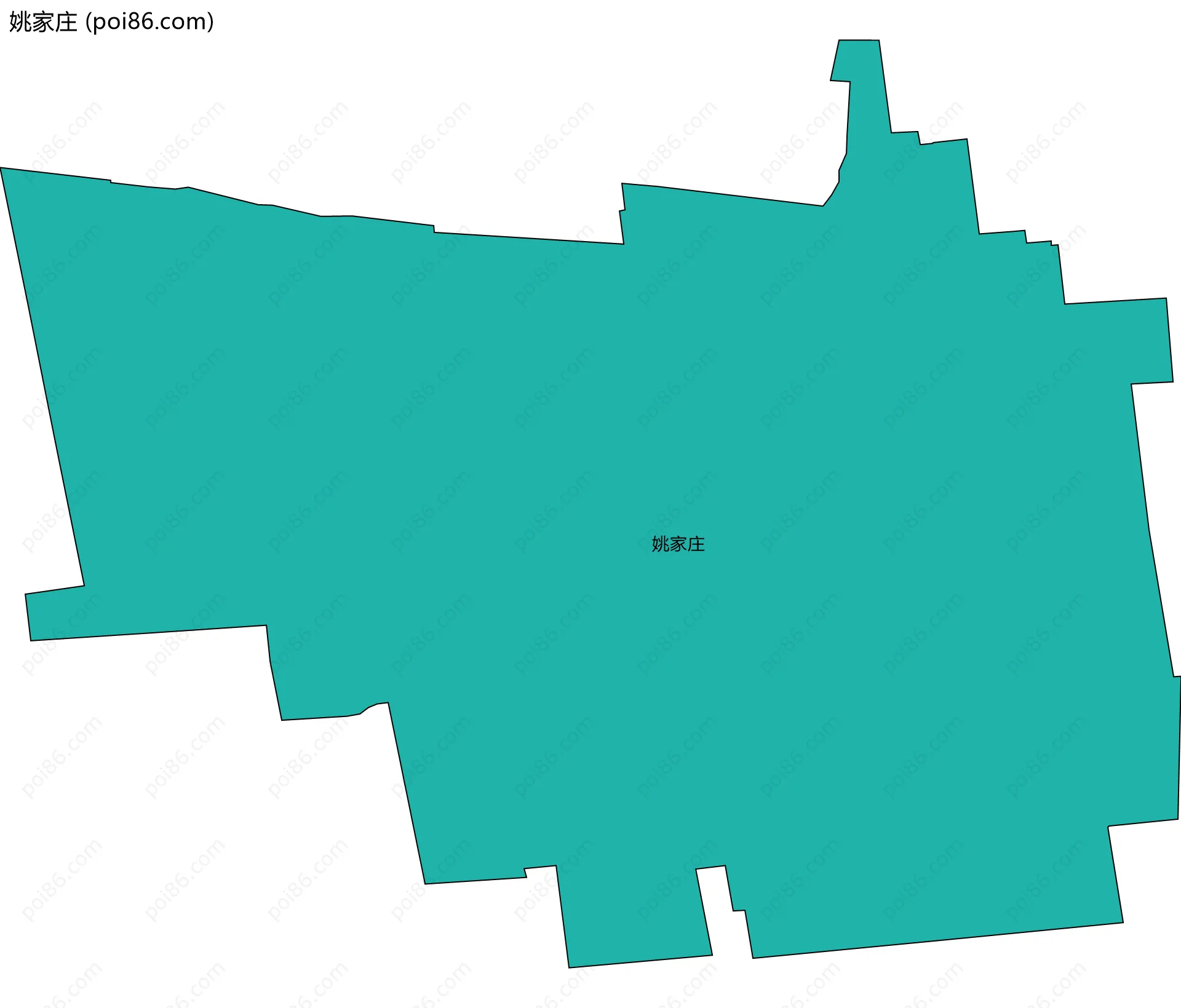 姚家庄边界地图