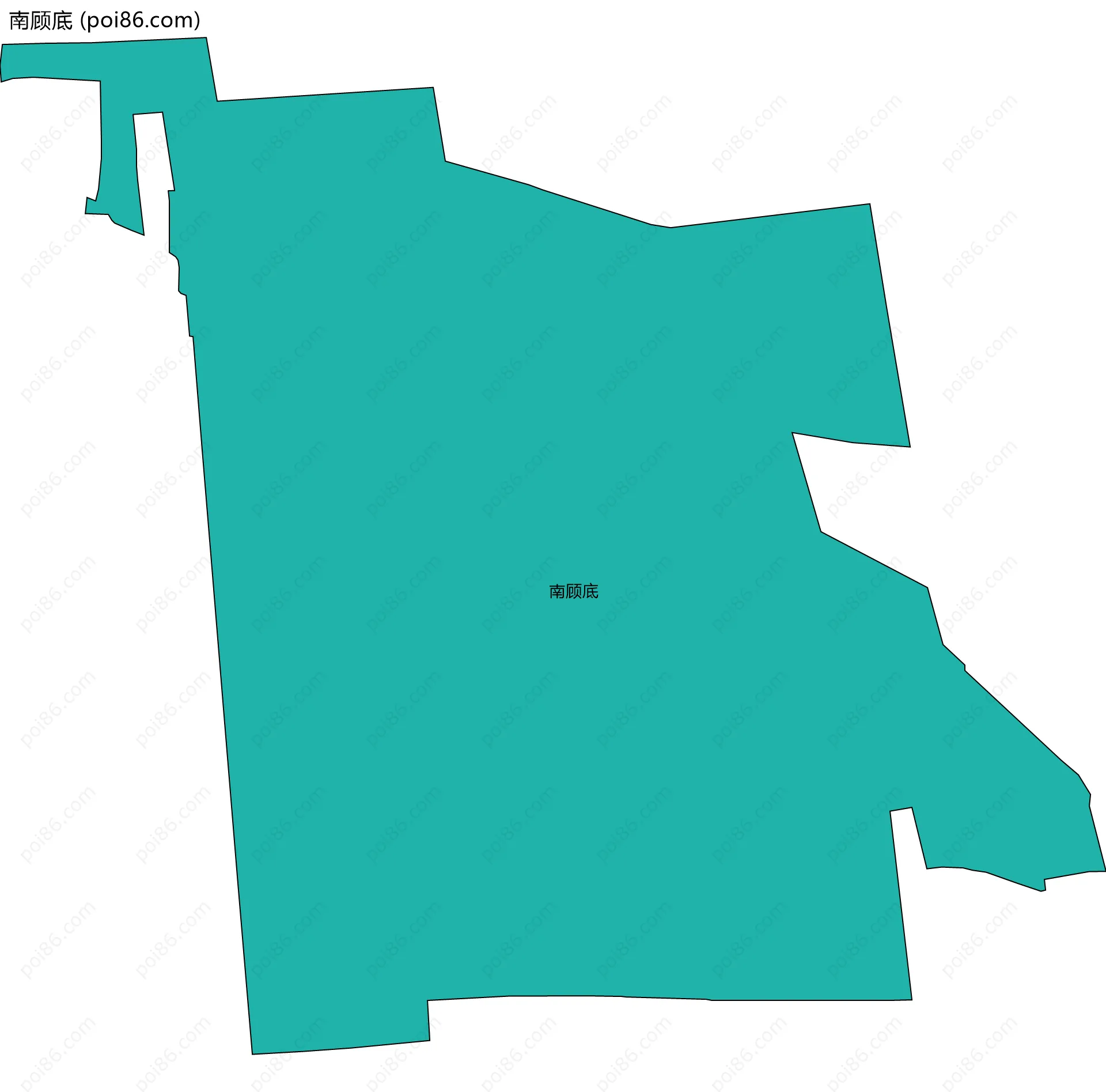 南顾底边界地图