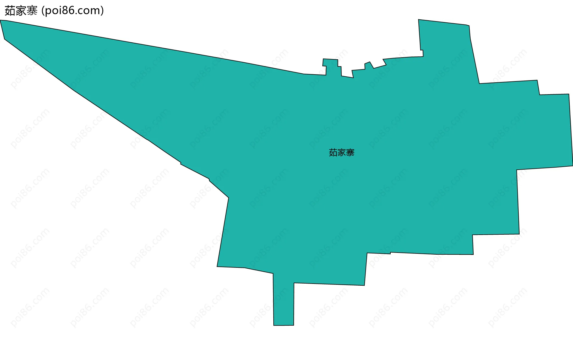 茹家寨边界地图