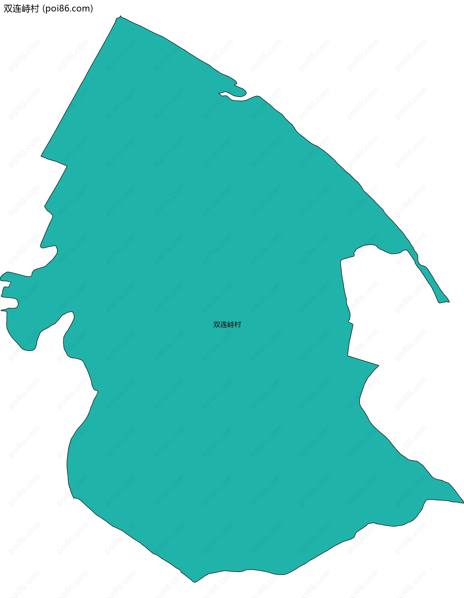 双连峙村边界地图