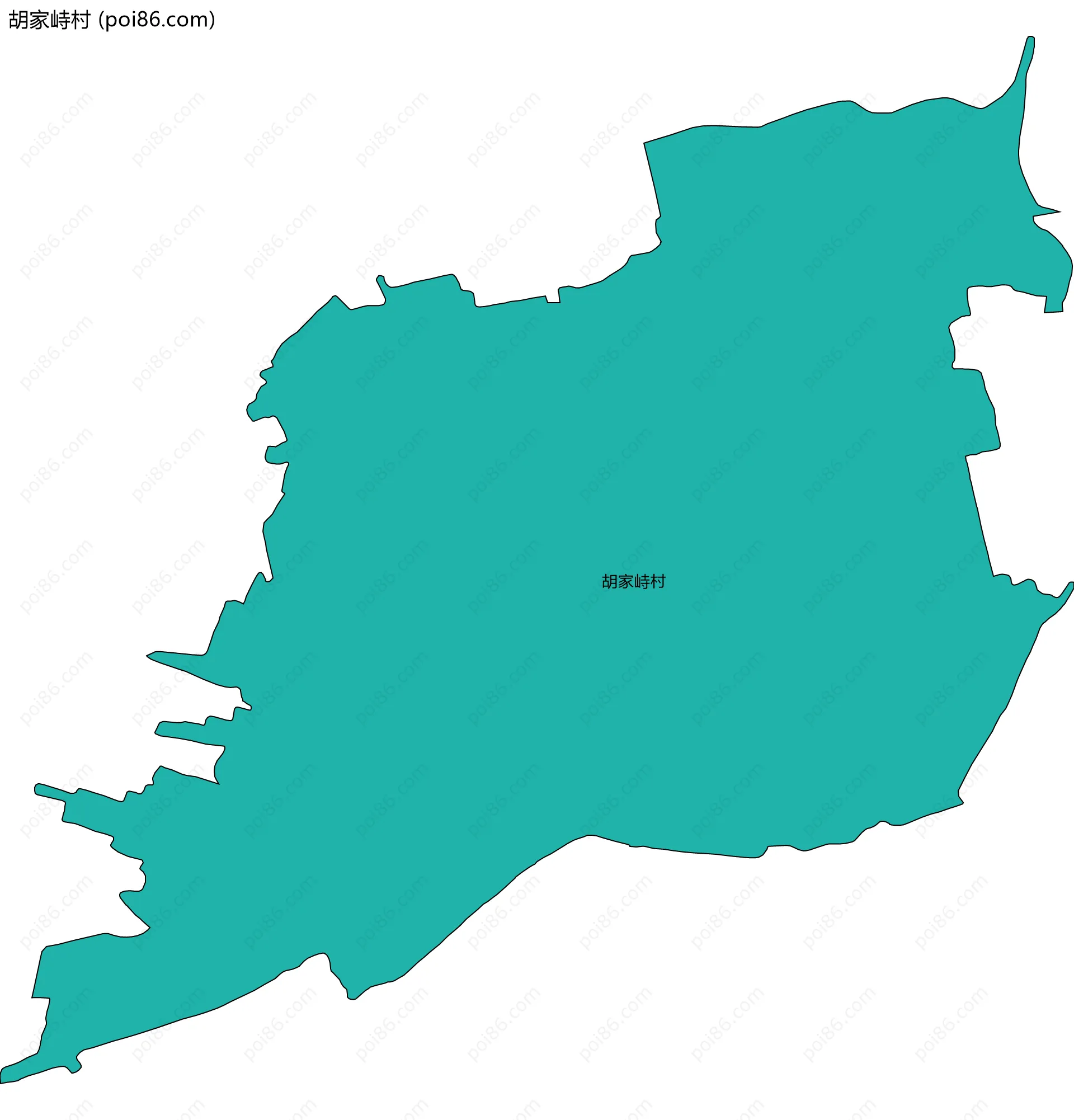 胡家峙村边界地图