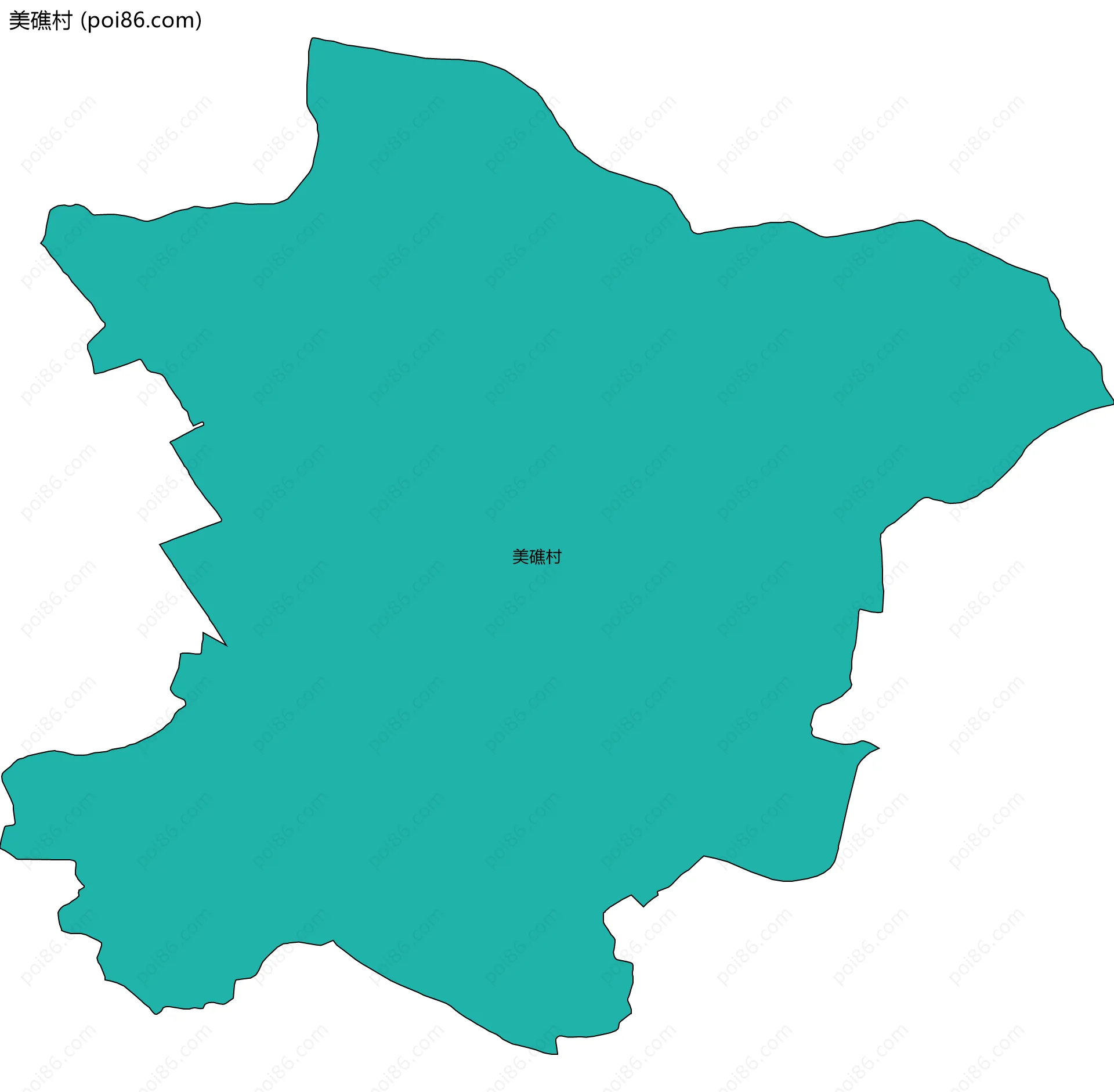 美礁村边界地图