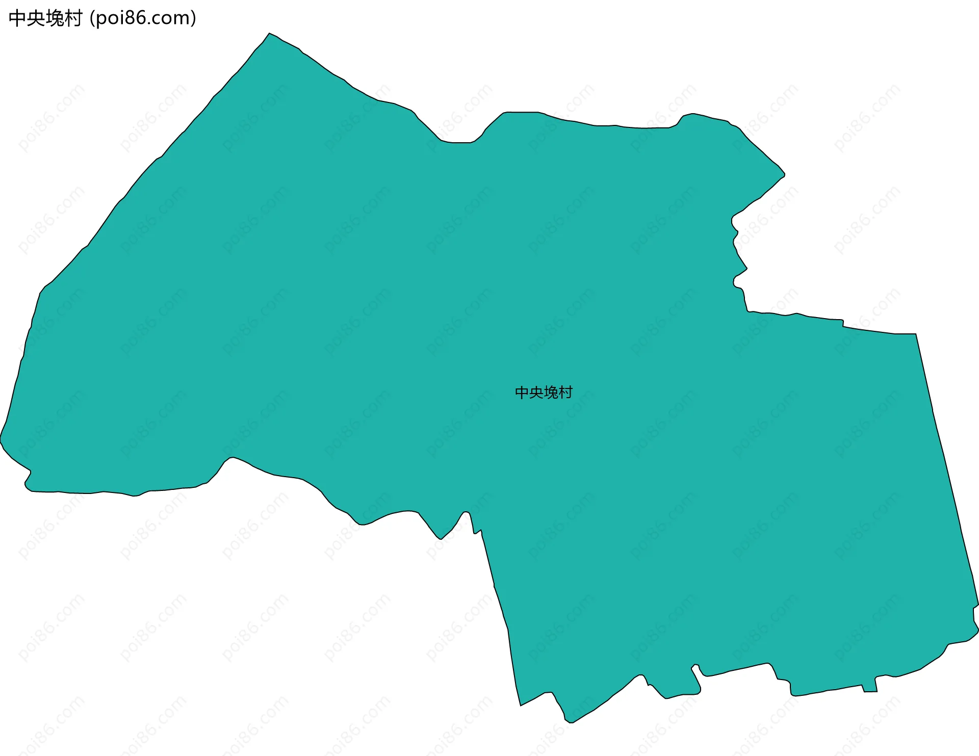 中央堍村边界地图