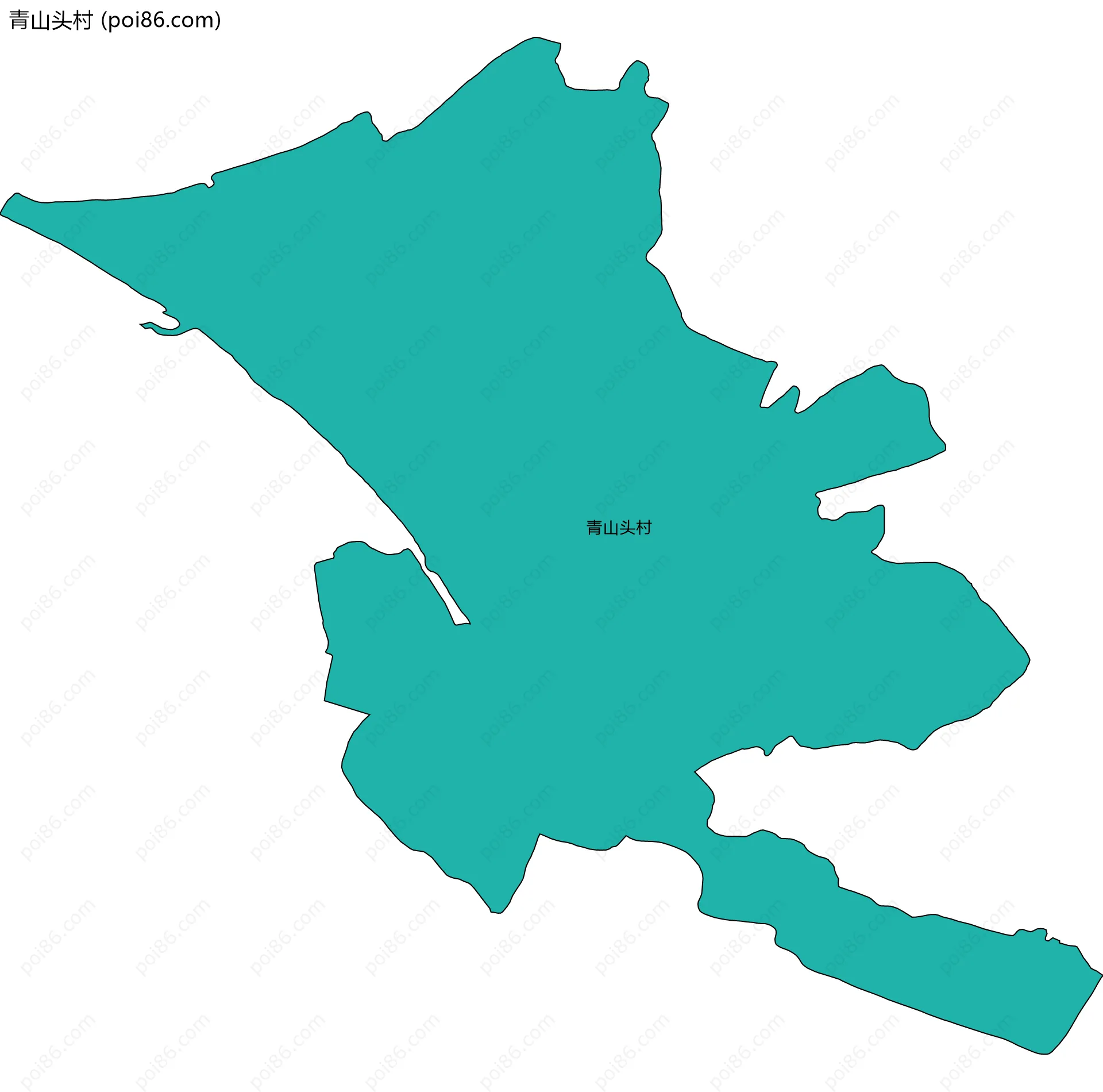 青山头村边界地图