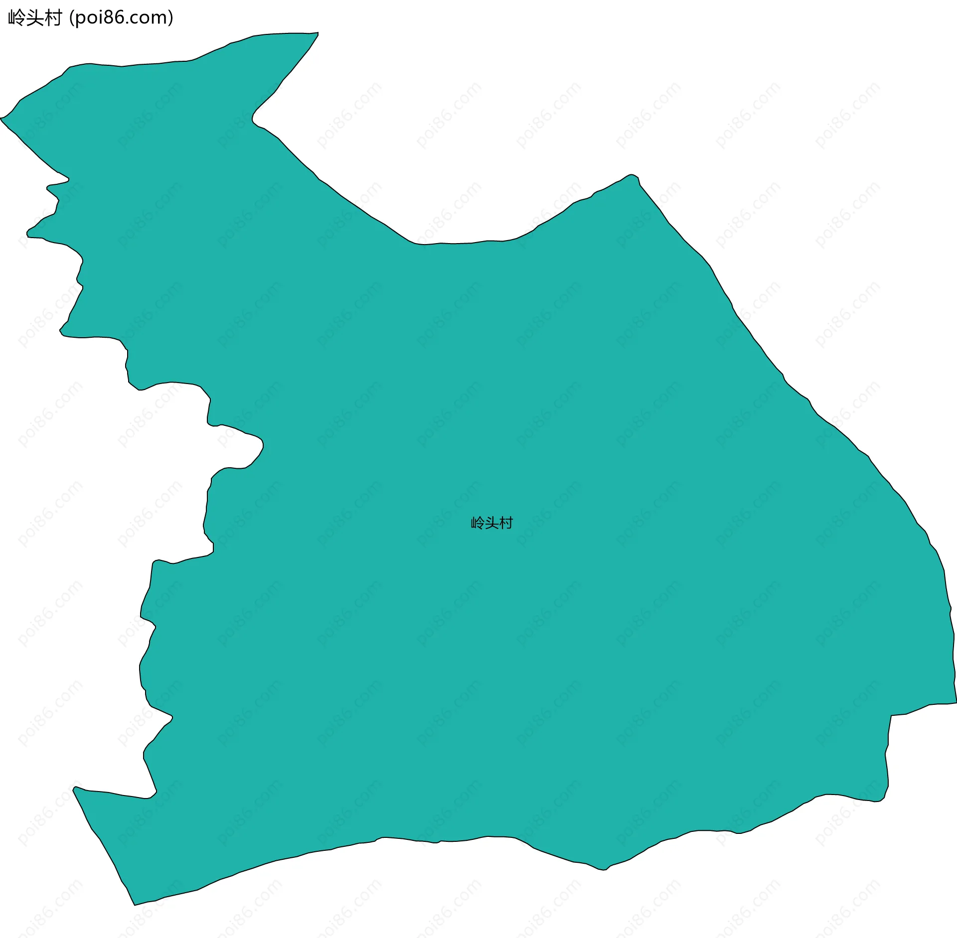 岭头村边界地图