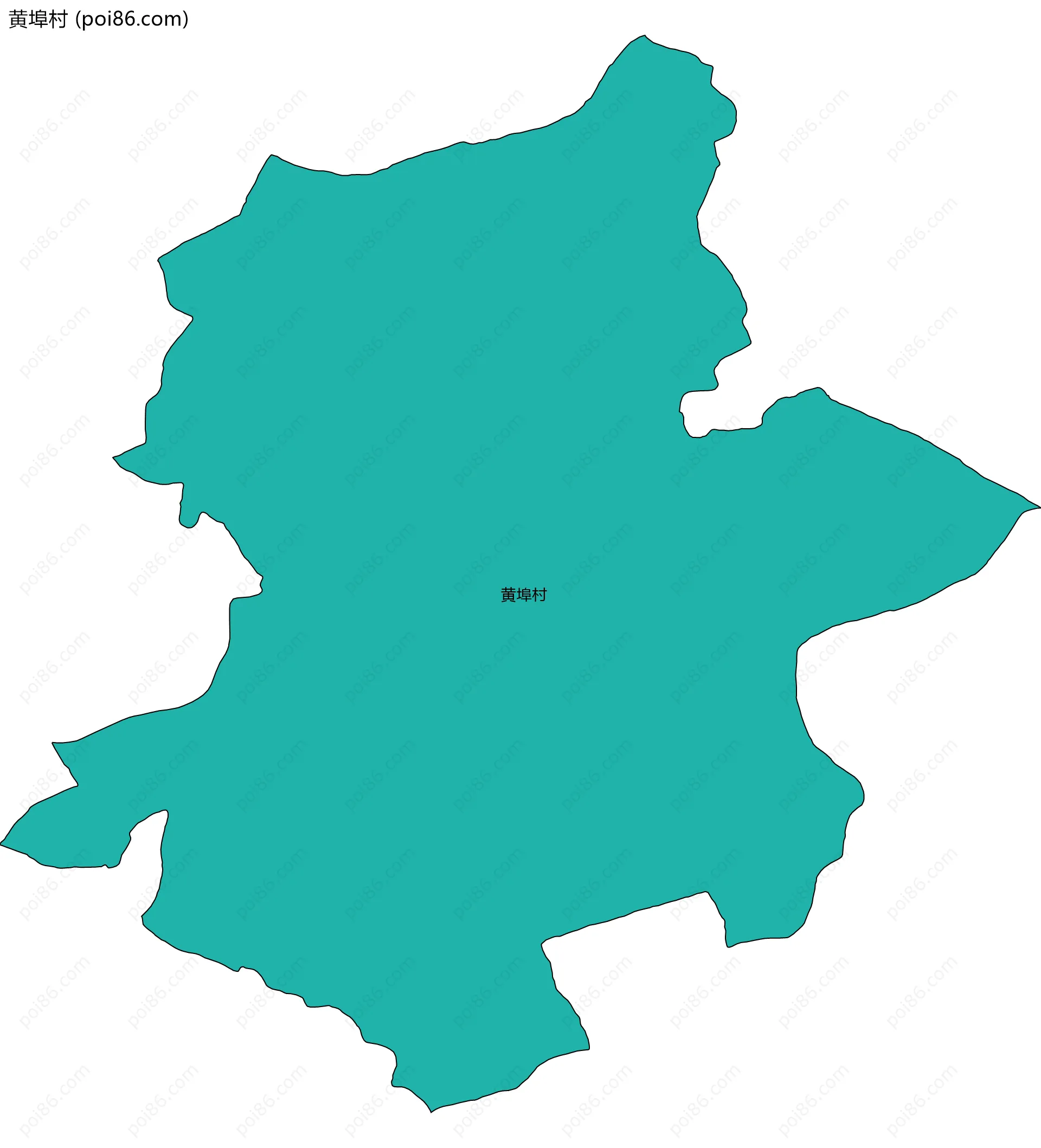 黄埠村边界地图