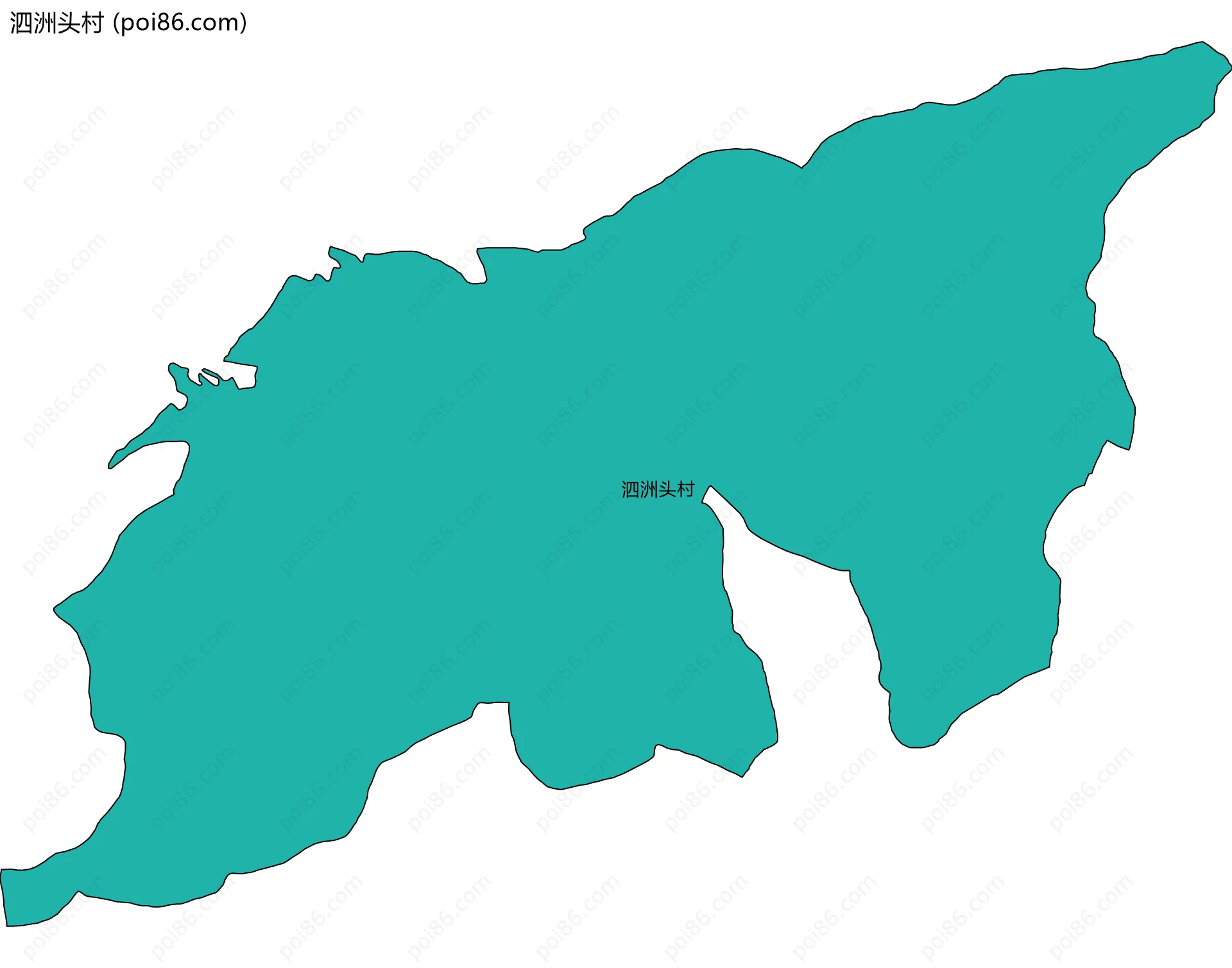 泗洲头村边界地图