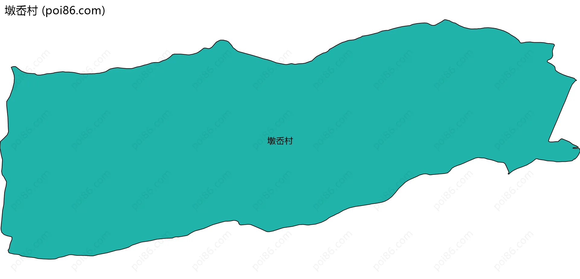 墩岙村边界地图