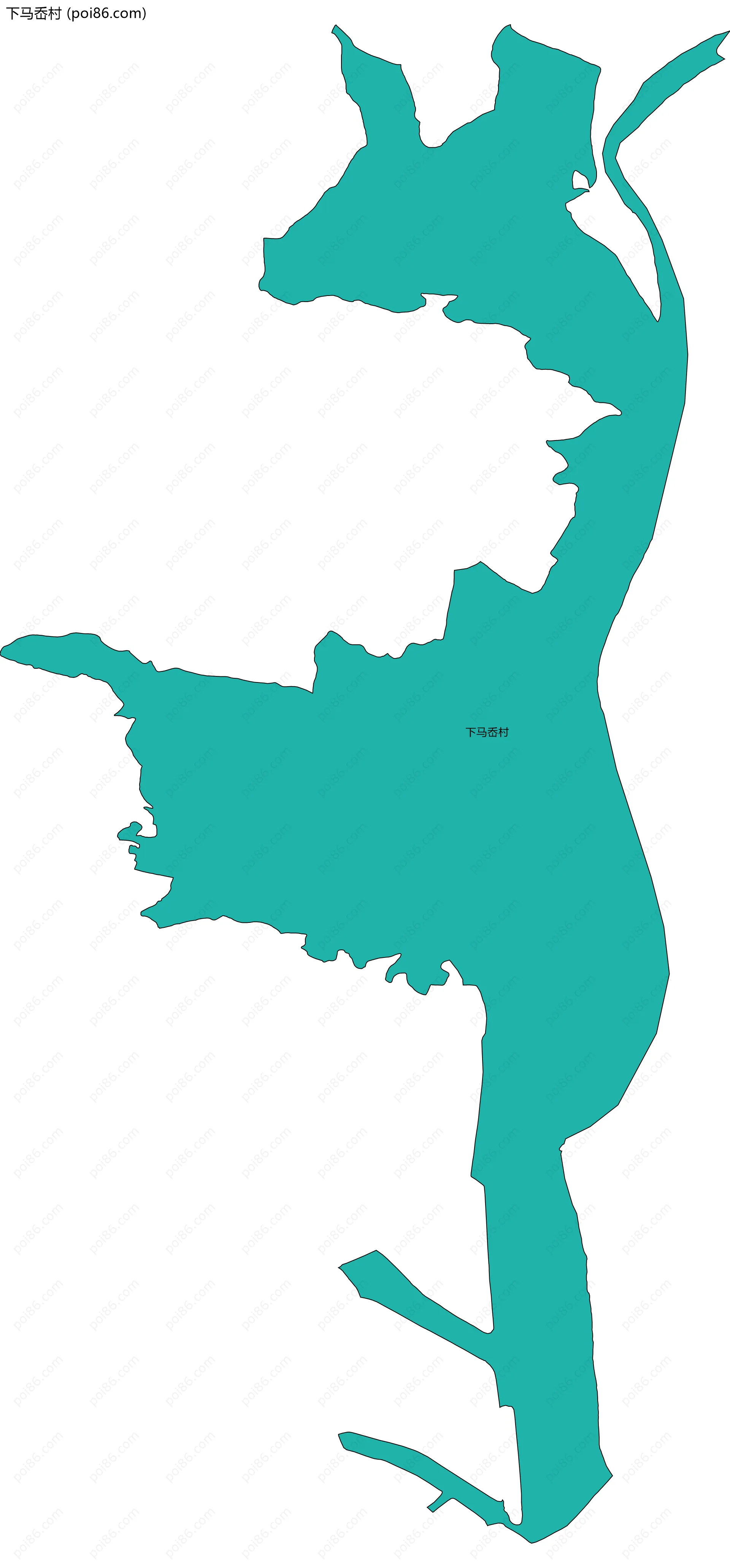 下马岙村边界地图