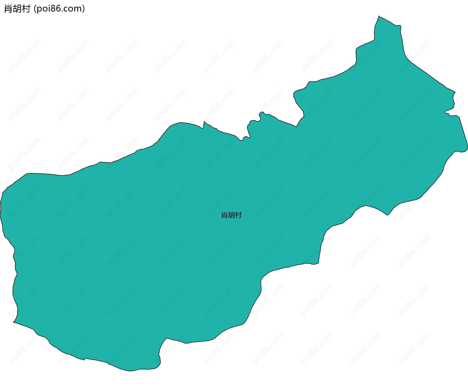 肖胡村边界地图