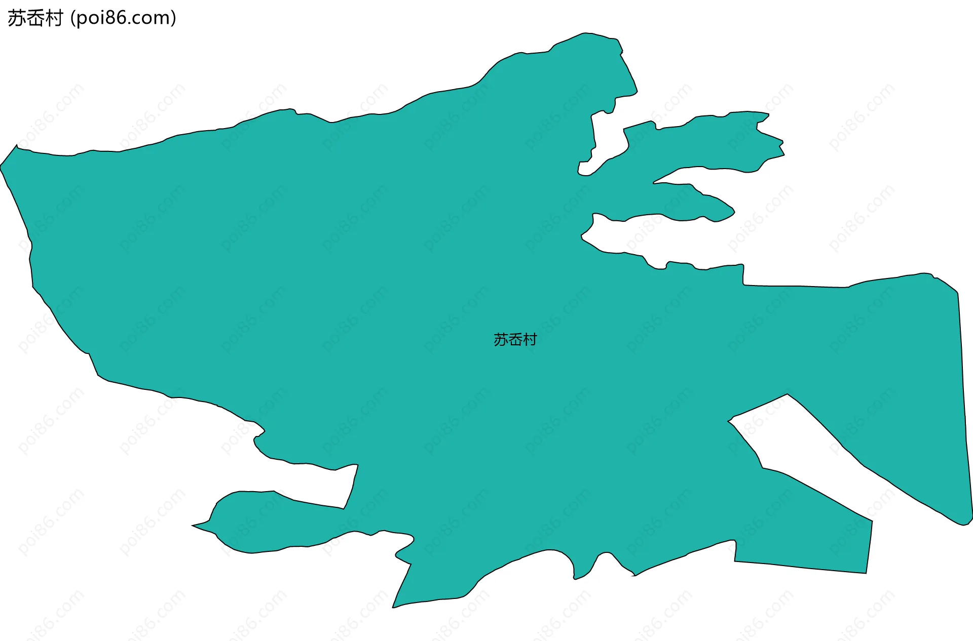 苏岙村边界地图