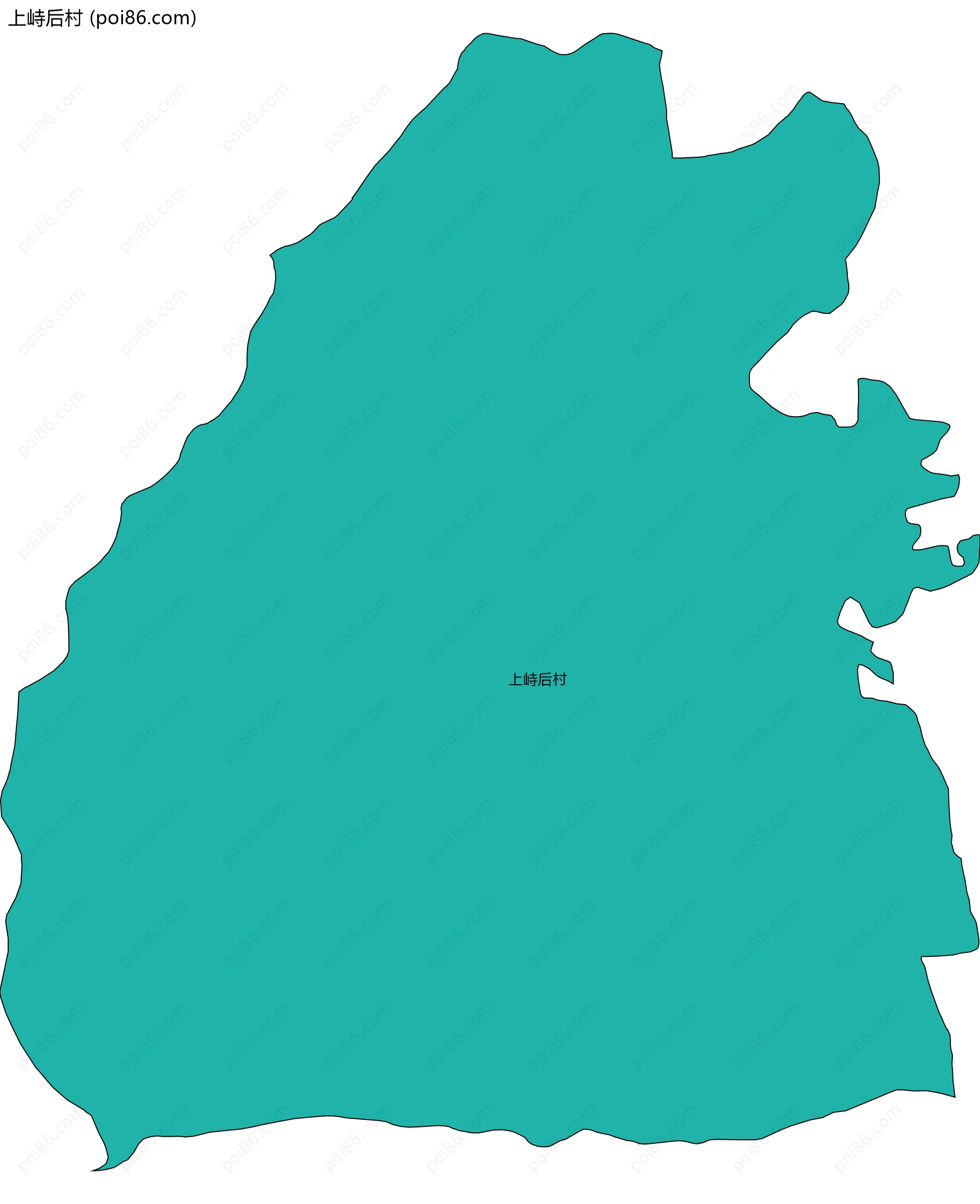 上峙后村边界地图