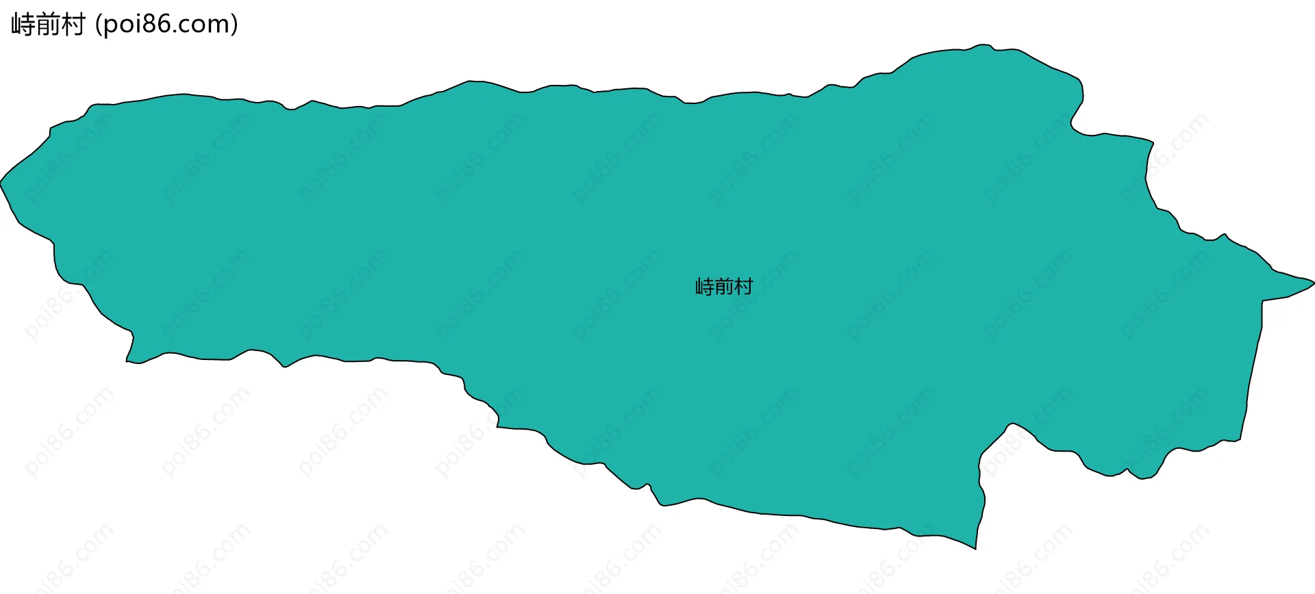峙前村边界地图
