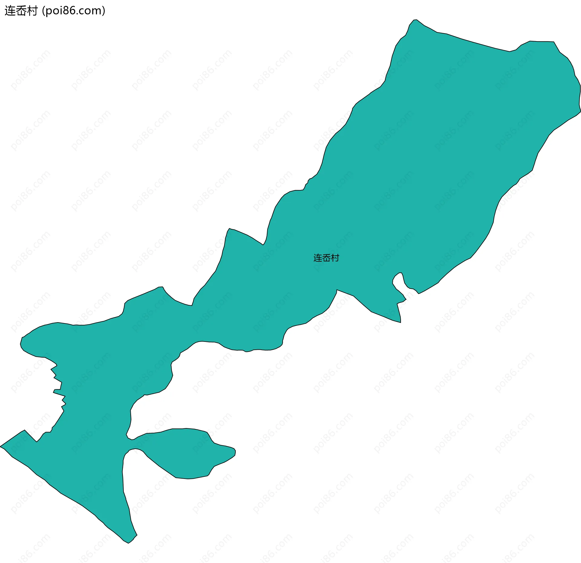 连岙村边界地图