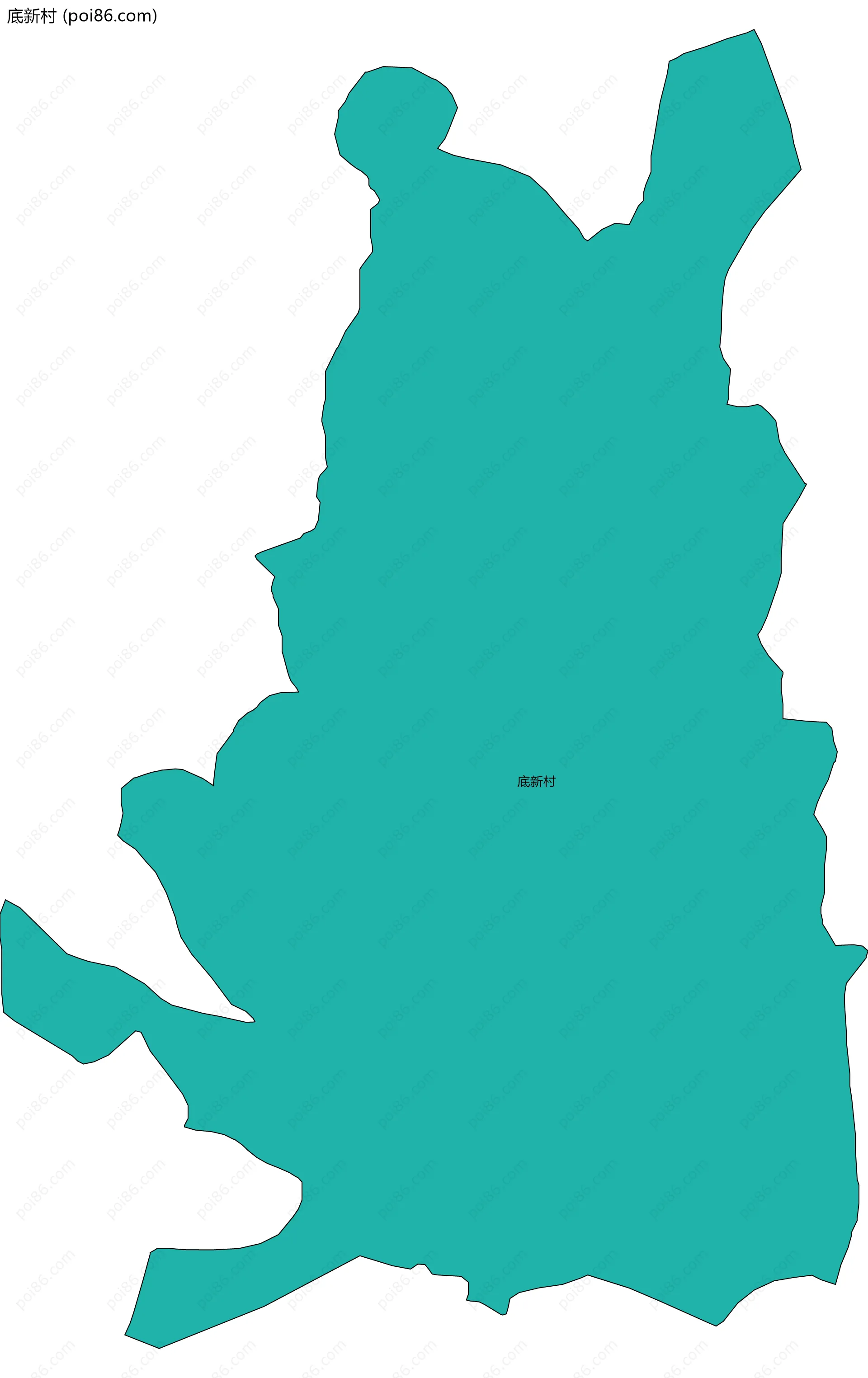 底新村边界地图