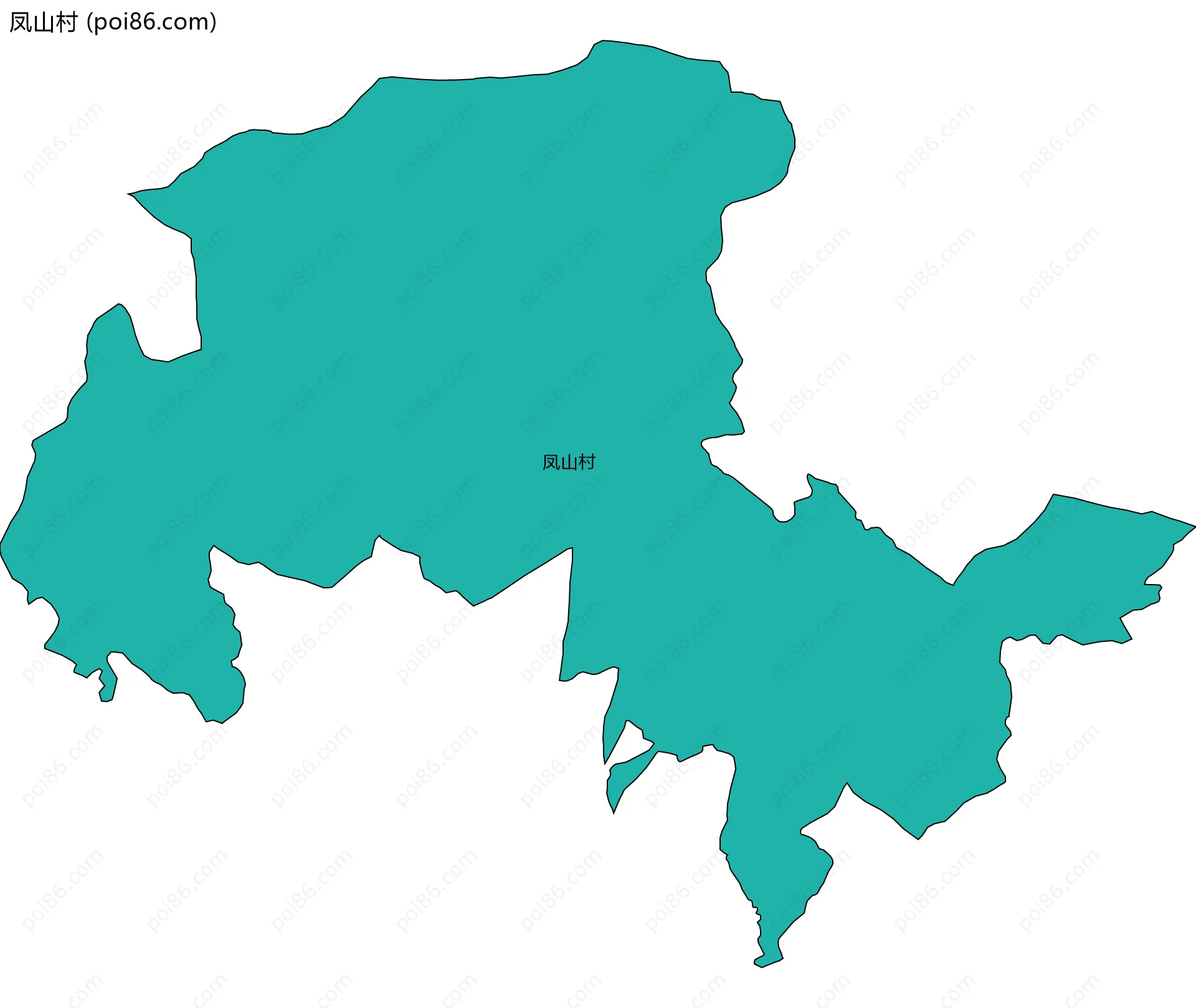 凤山村边界地图