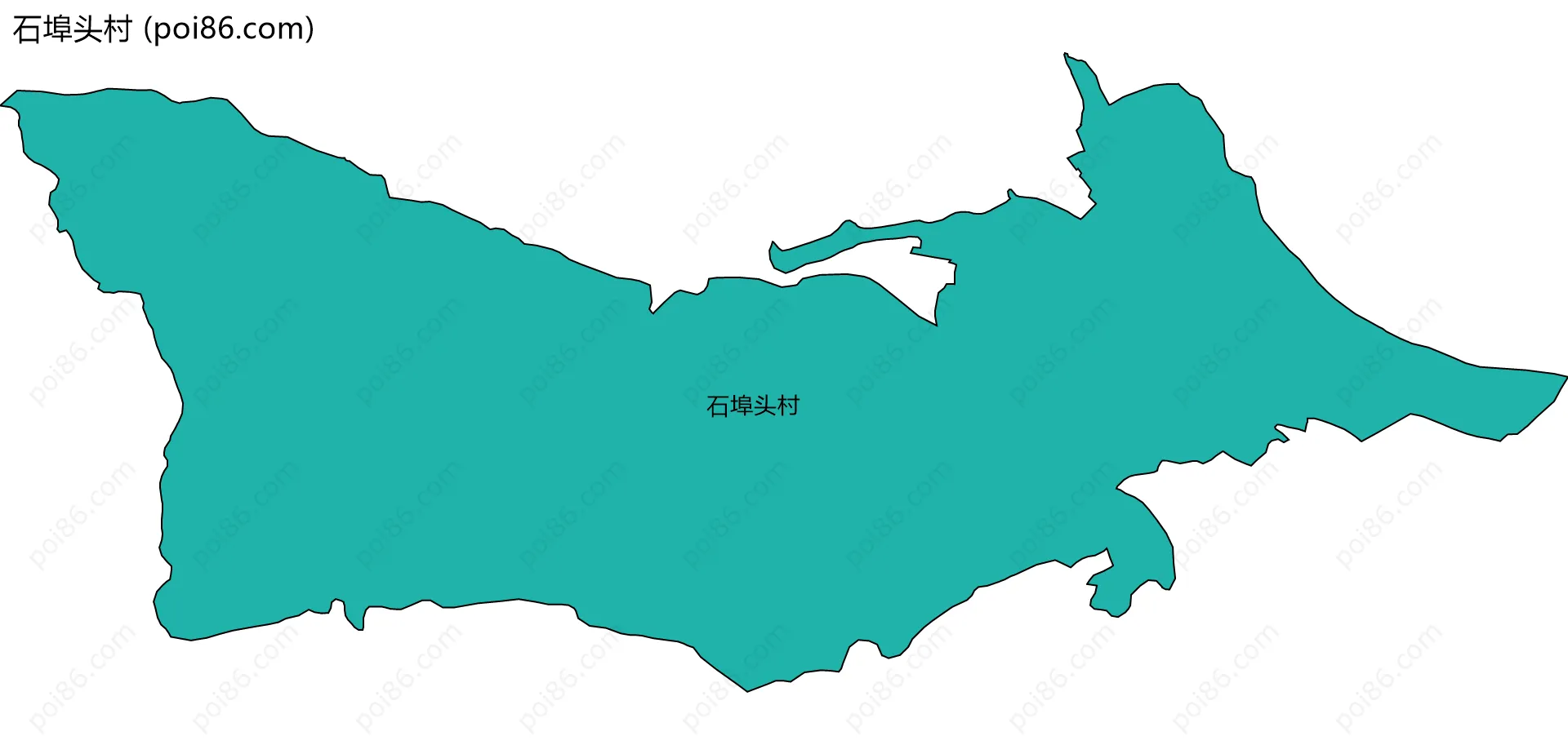 石埠头村边界地图