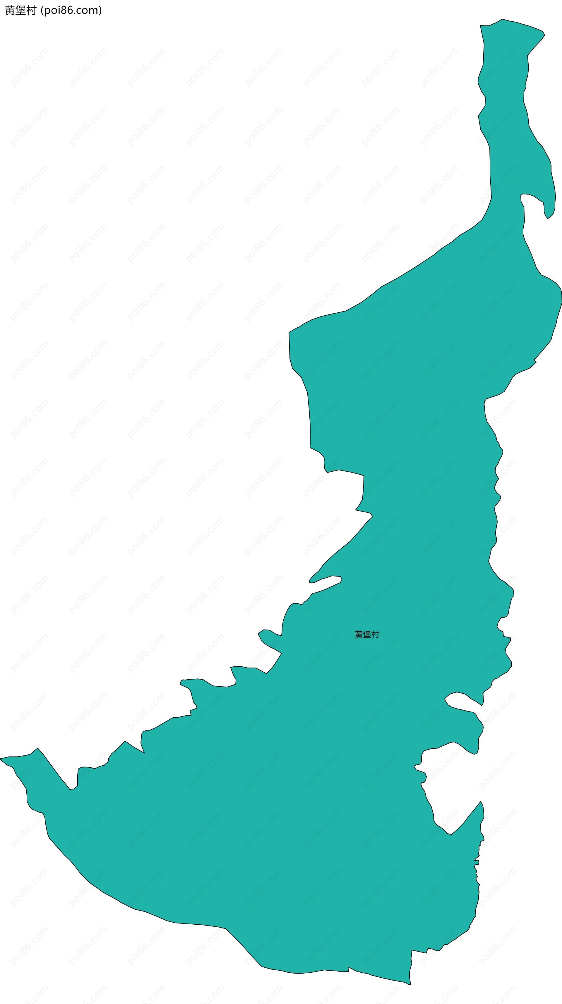 黄堡村边界地图