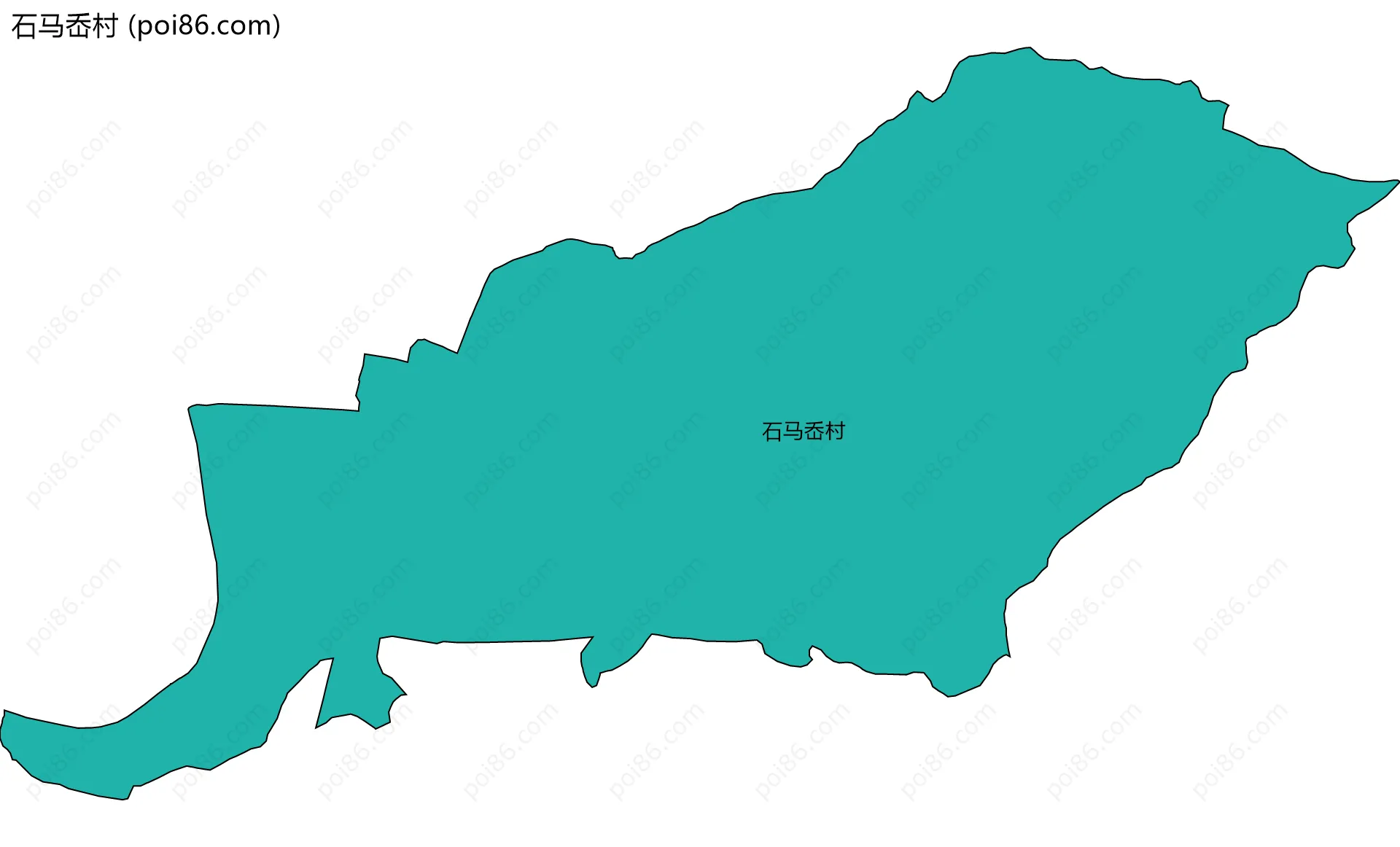 石马岙村边界地图