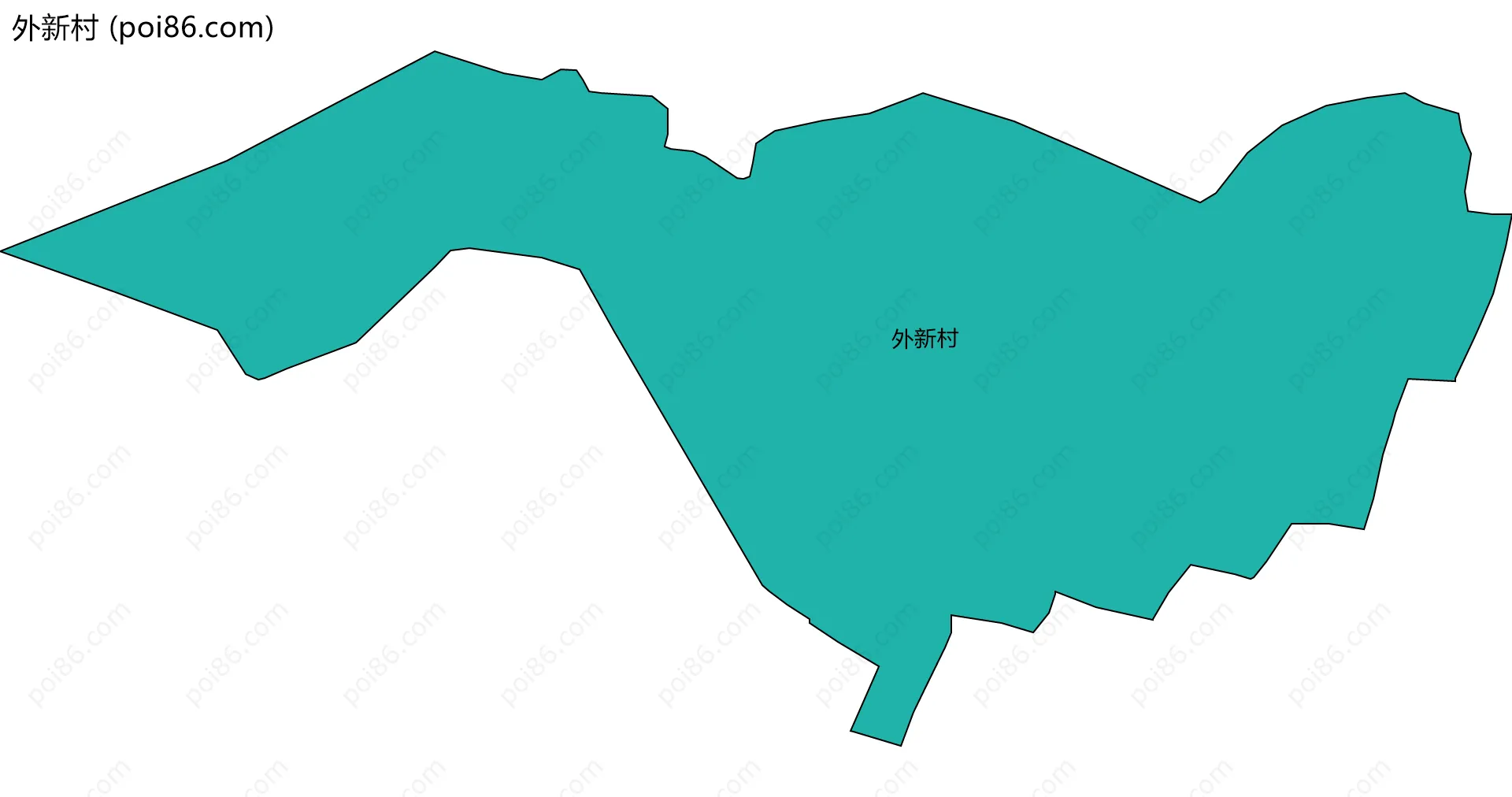 外新村边界地图