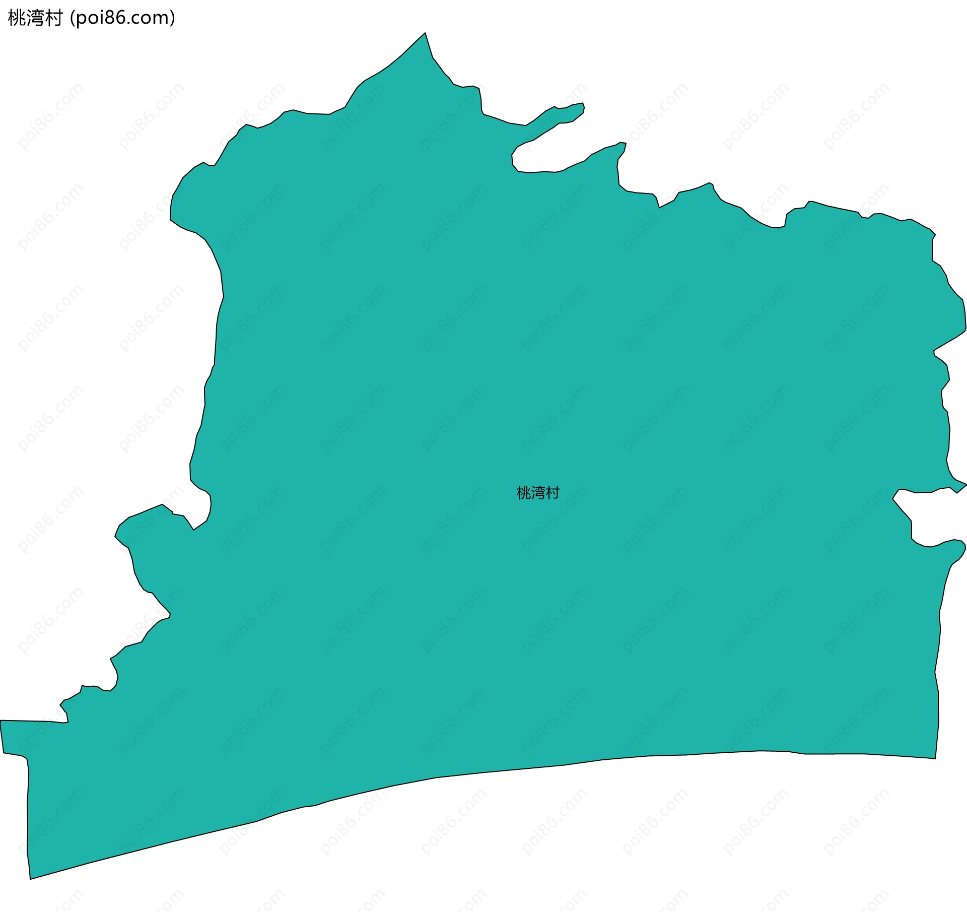 桃湾村边界地图