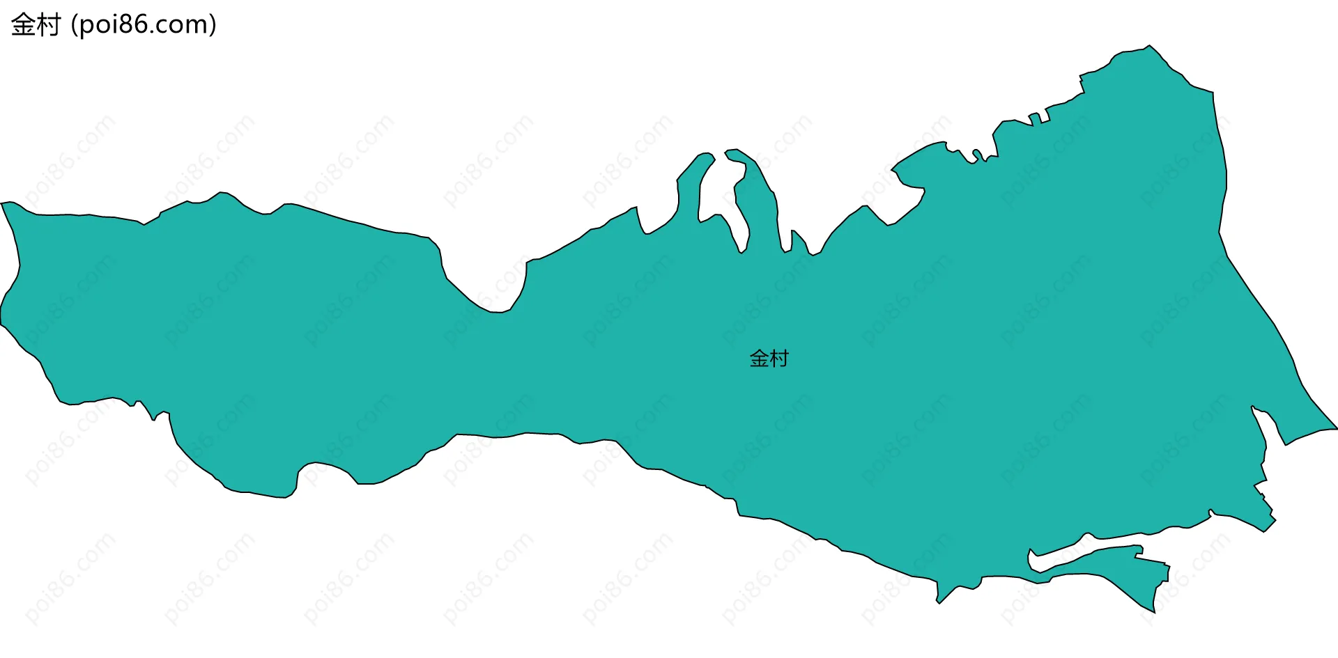 金村边界地图