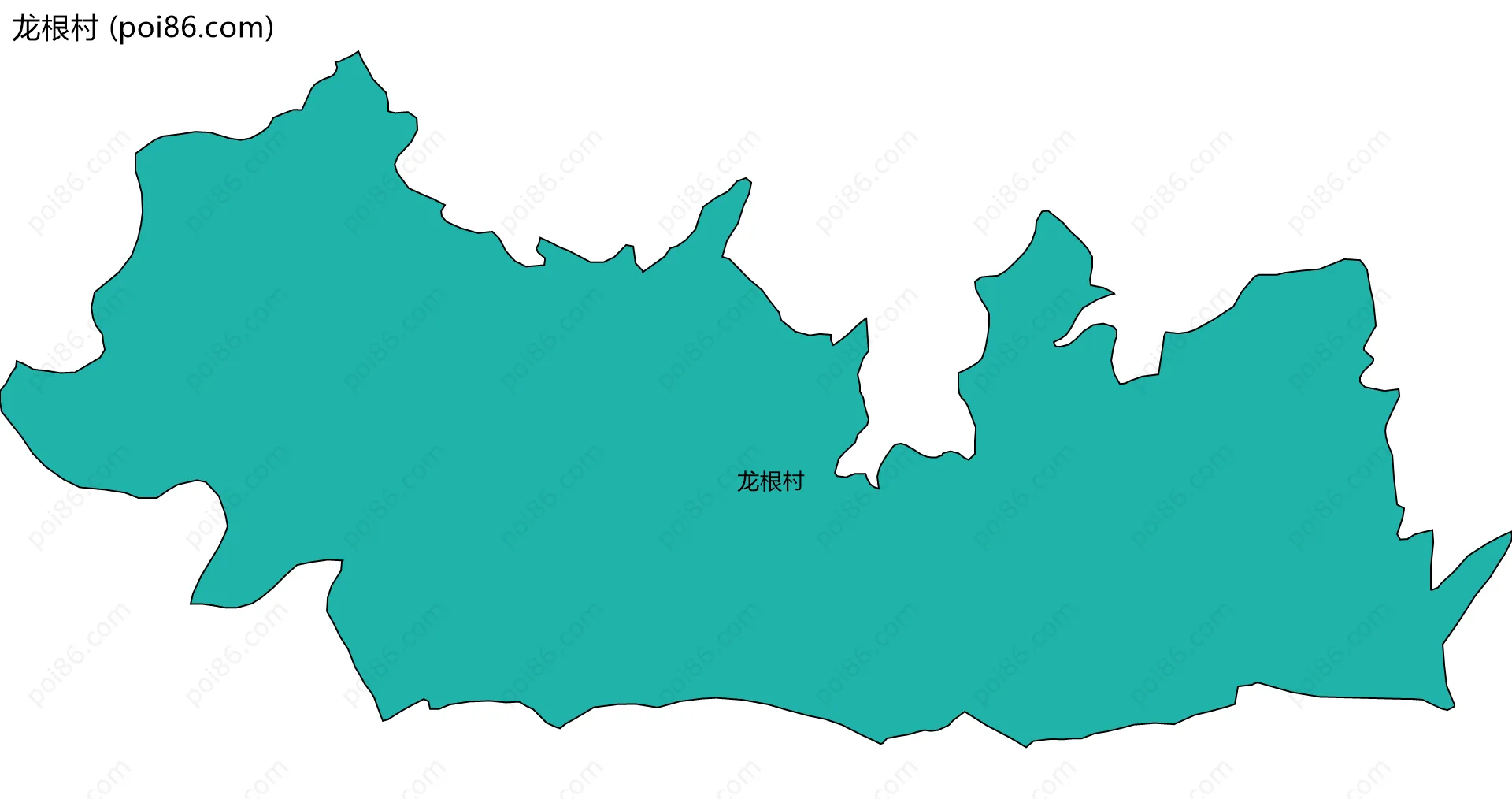 龙根村边界地图
