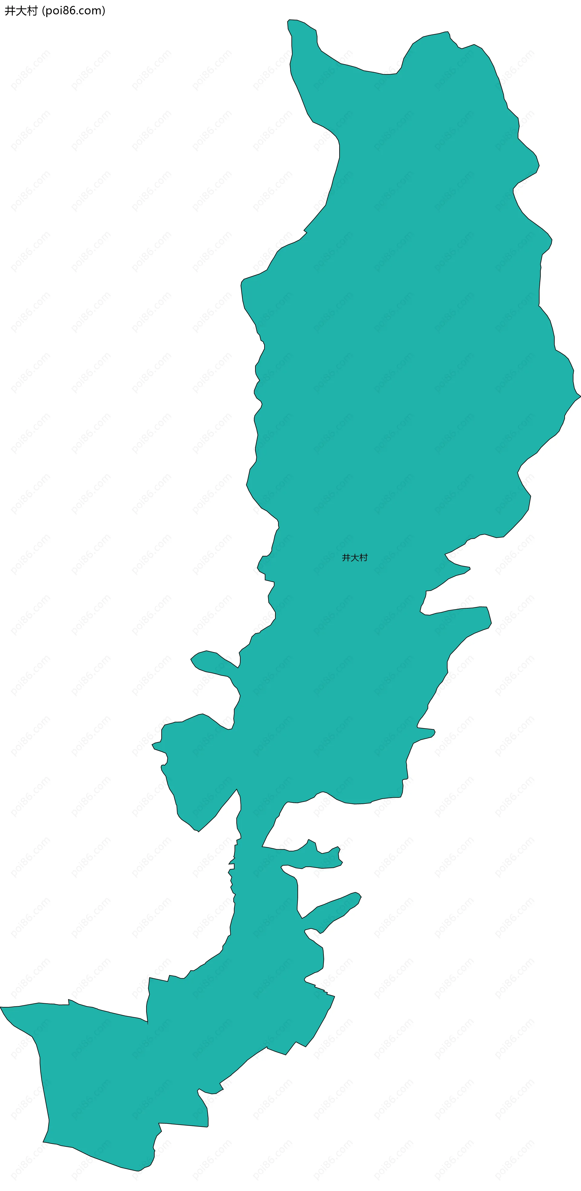 井大村边界地图