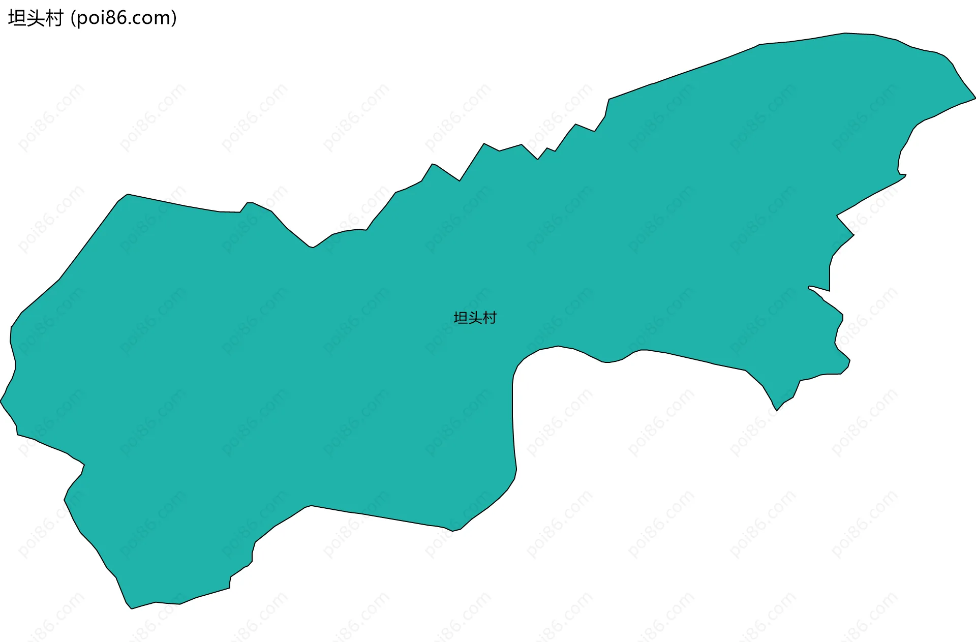 坦头村边界地图