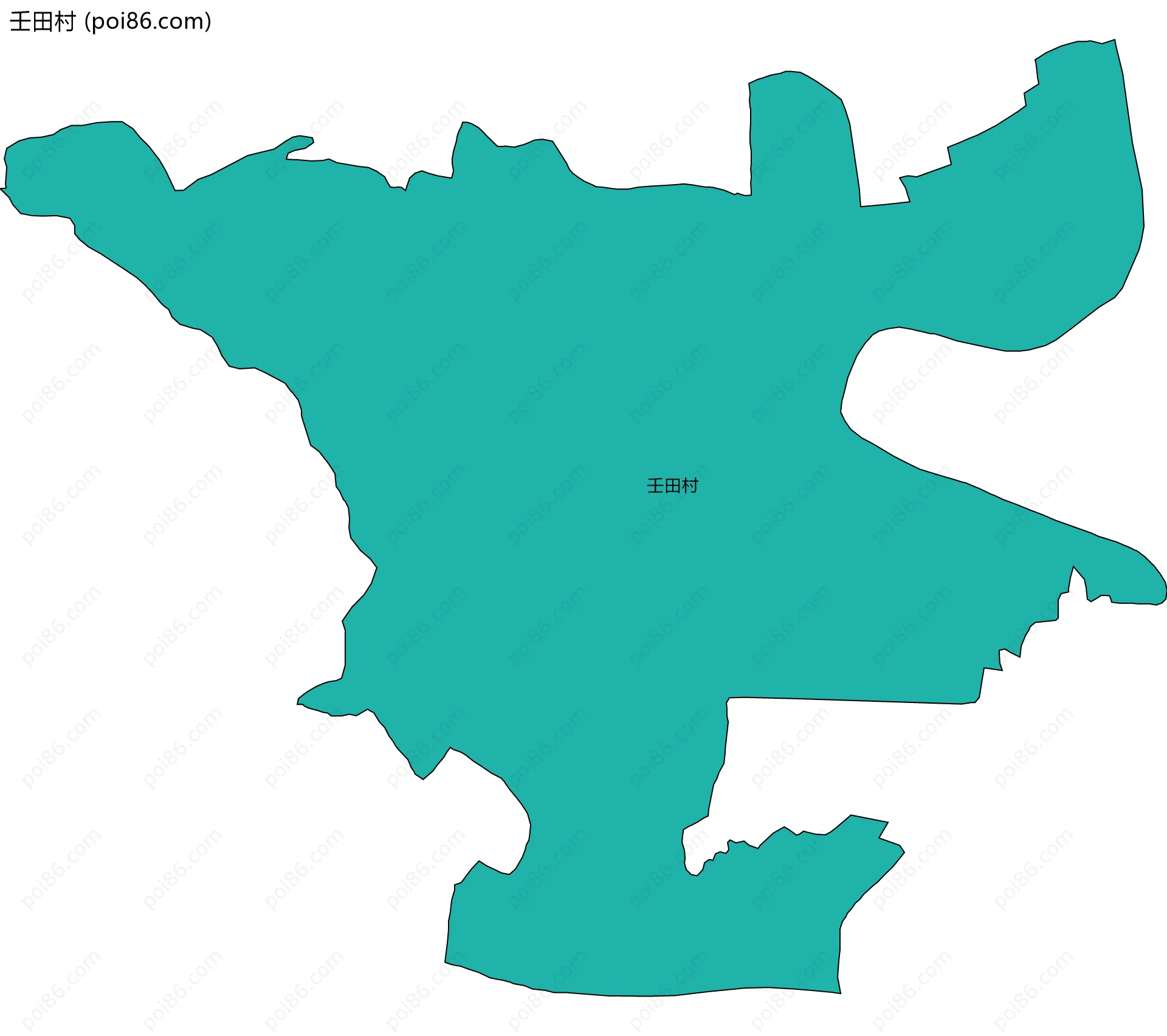 壬田村边界地图