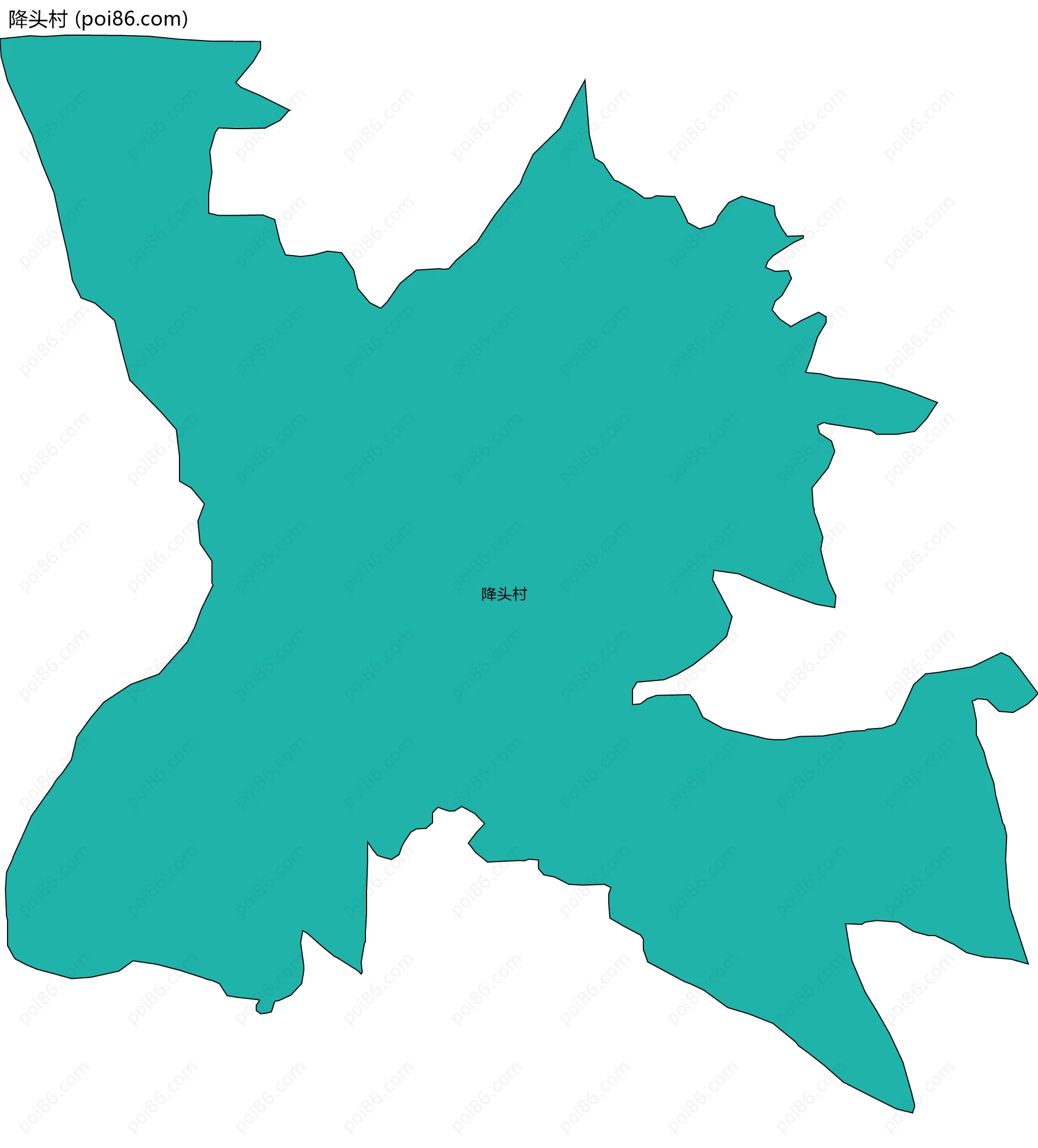 降头村边界地图