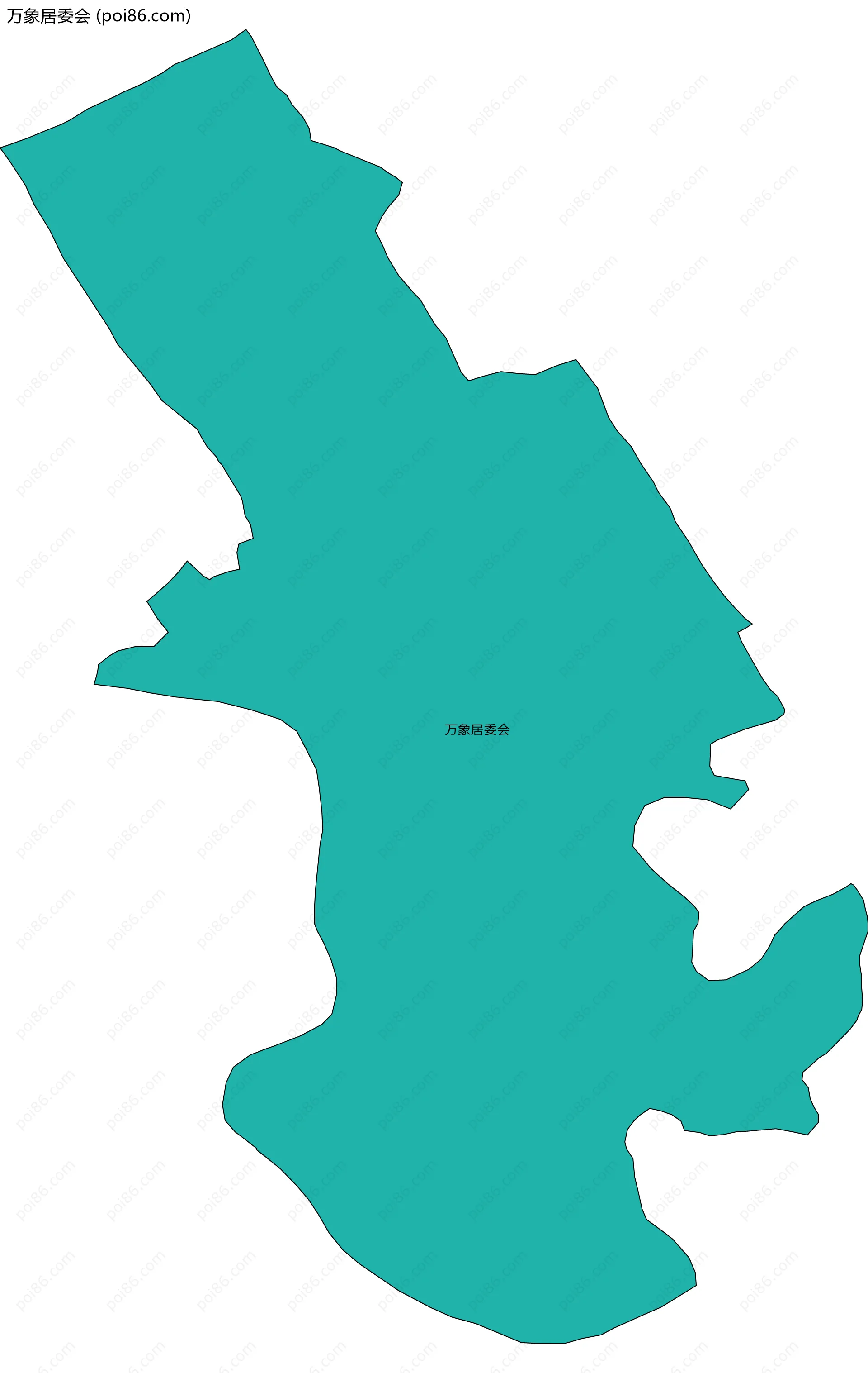 万象居委会边界地图