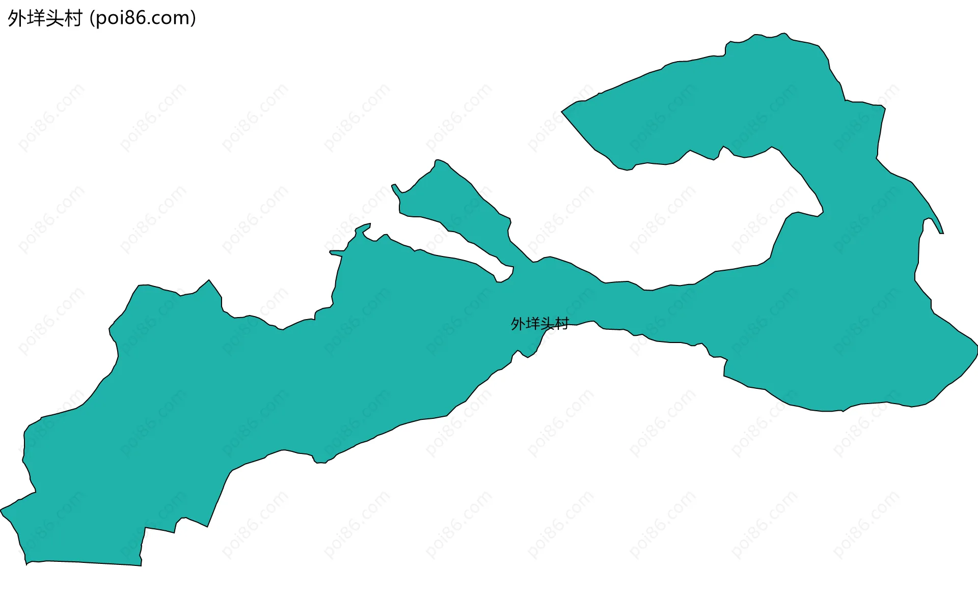 外垟头村边界地图