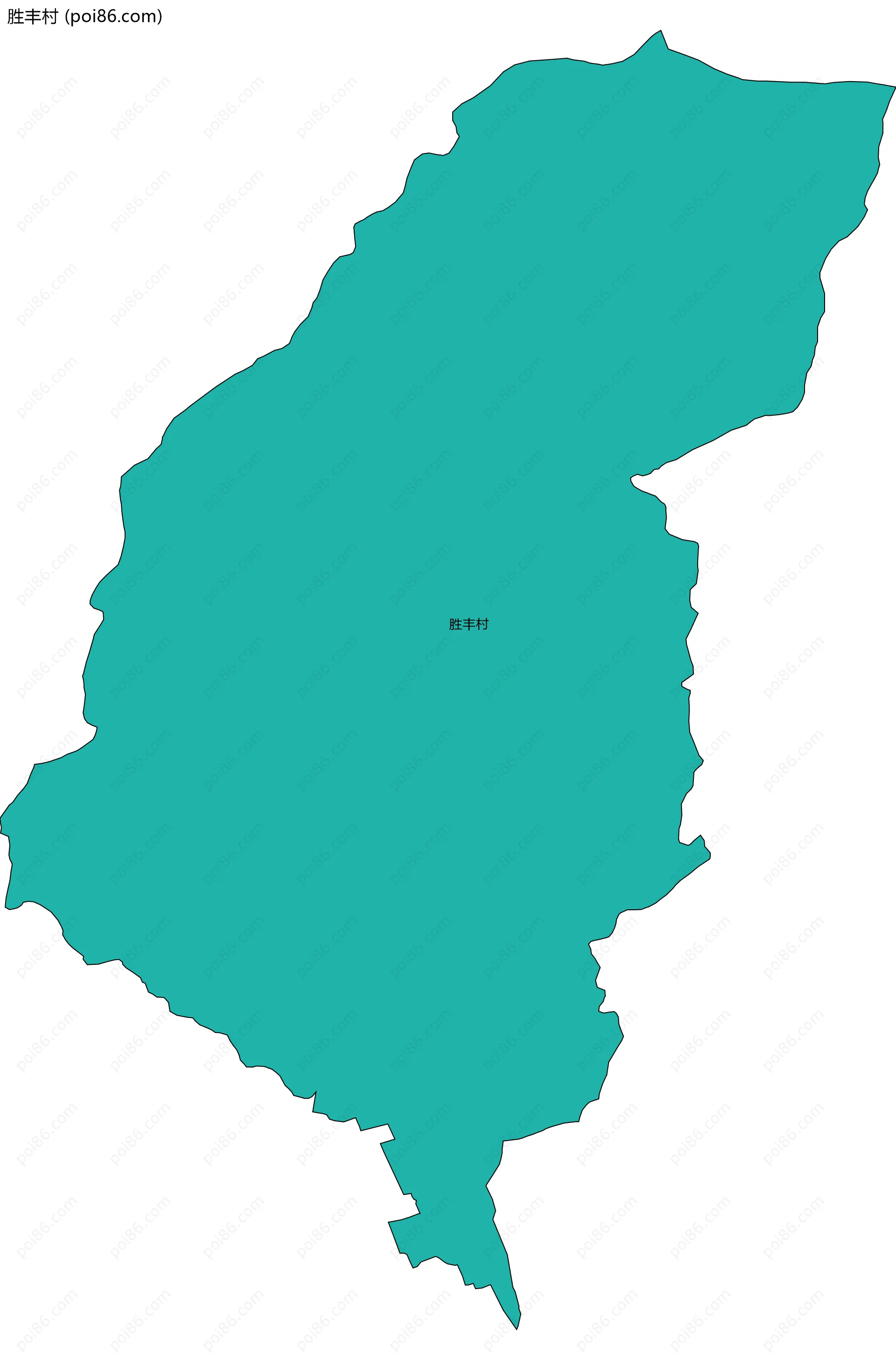 胜丰村边界地图