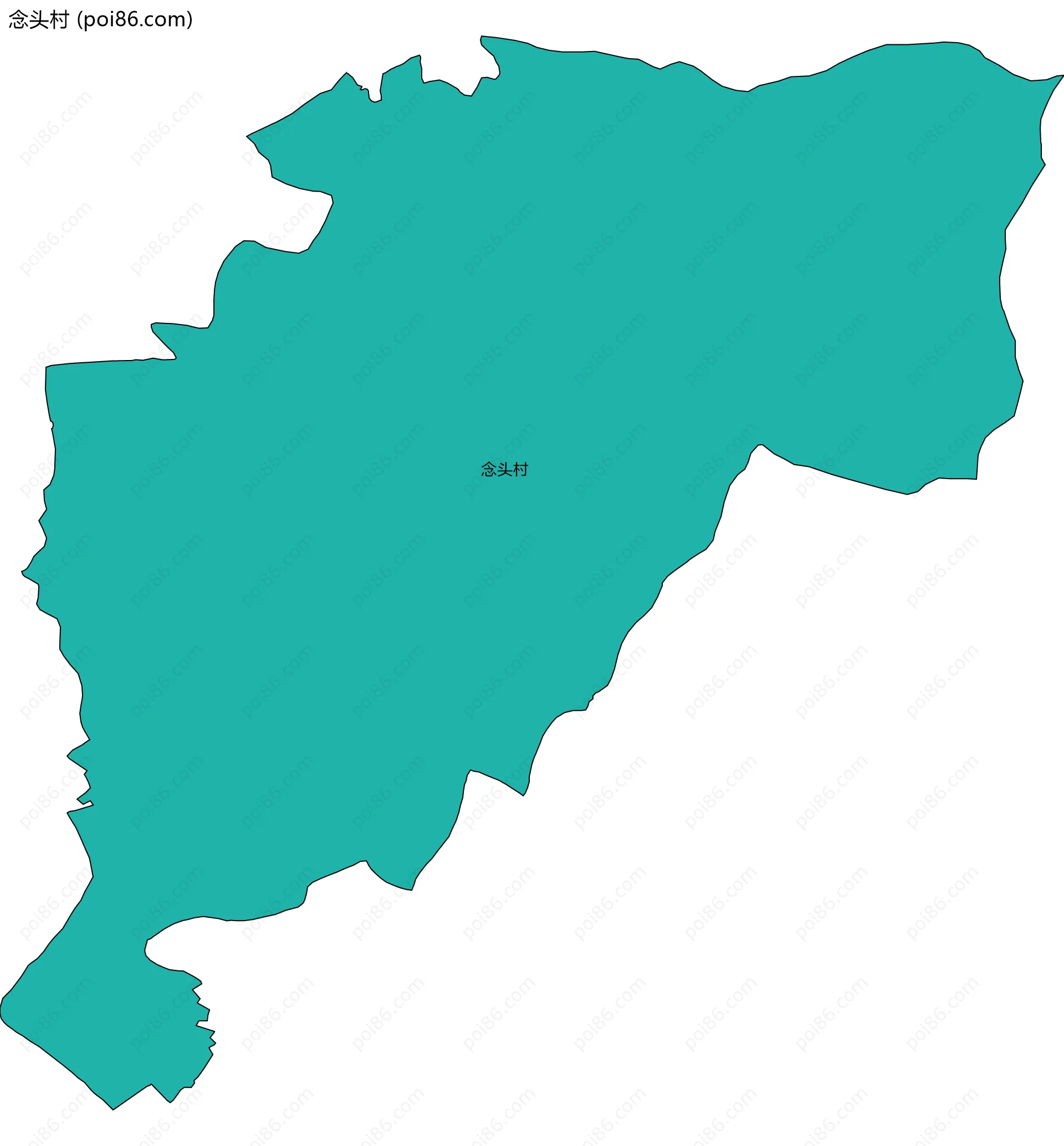 念头村边界地图