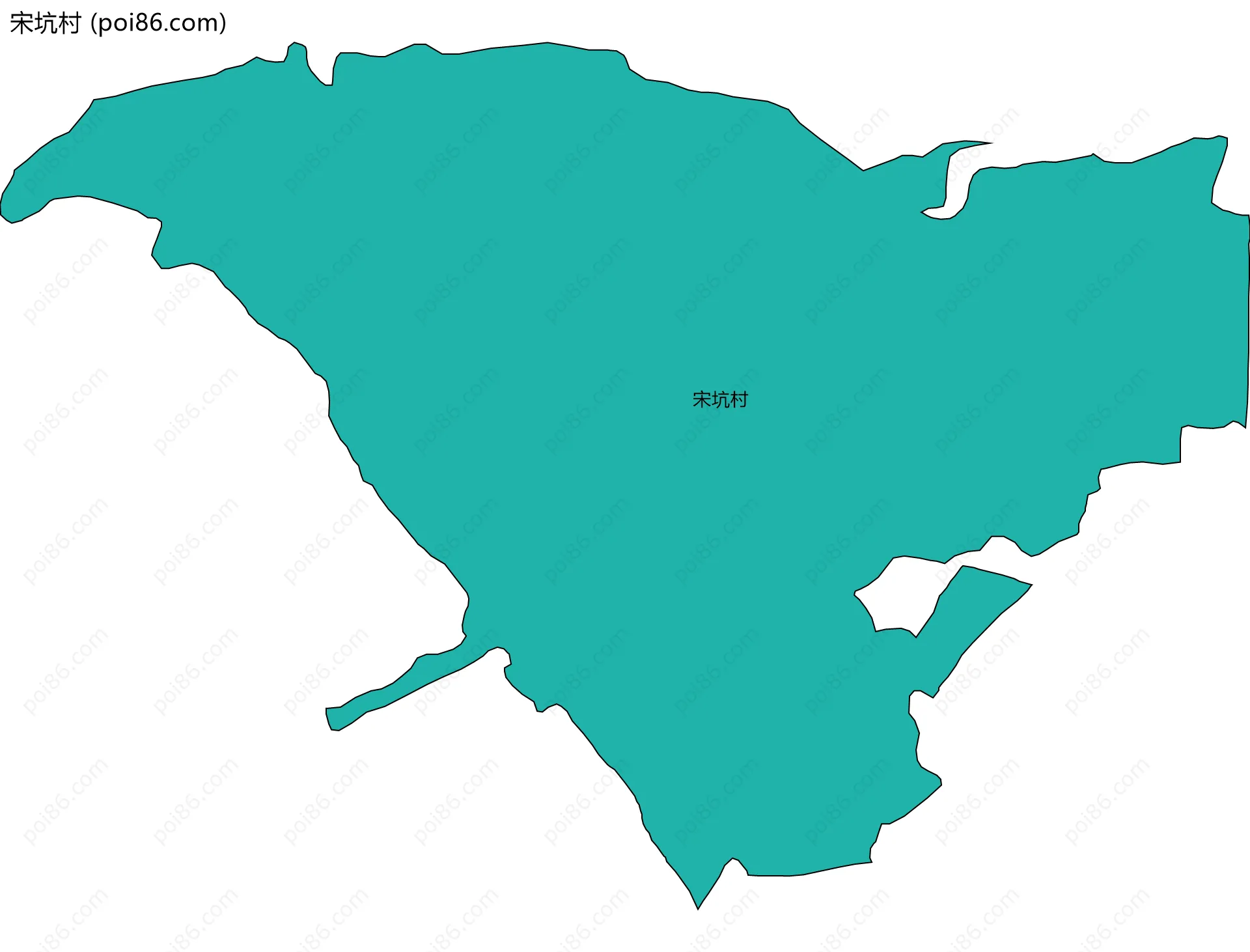 宋坑村边界地图