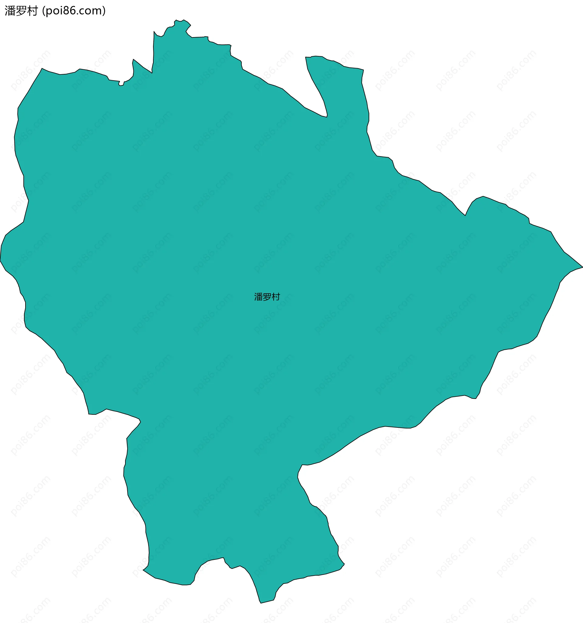 潘罗村边界地图