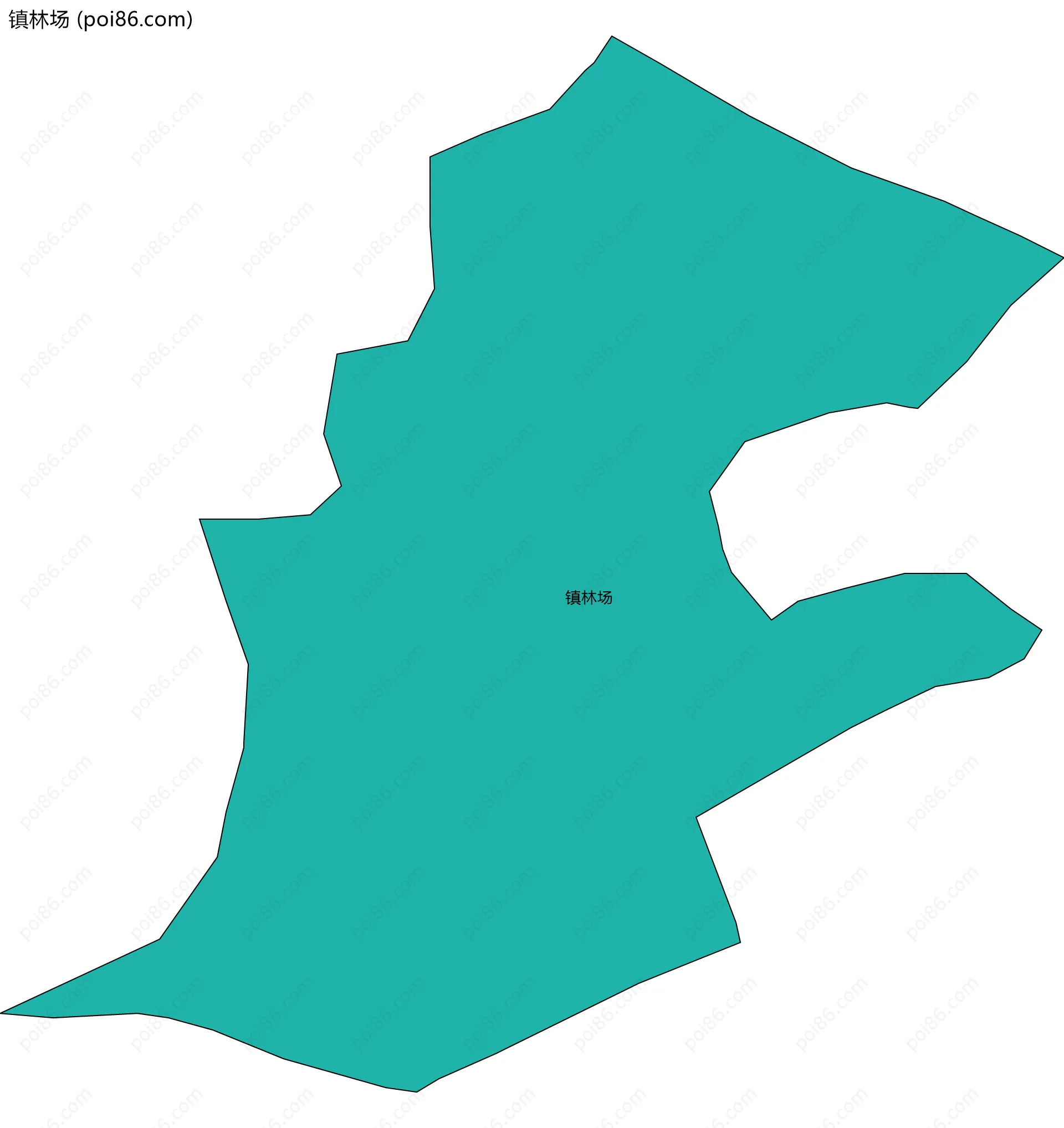 镇林场边界地图