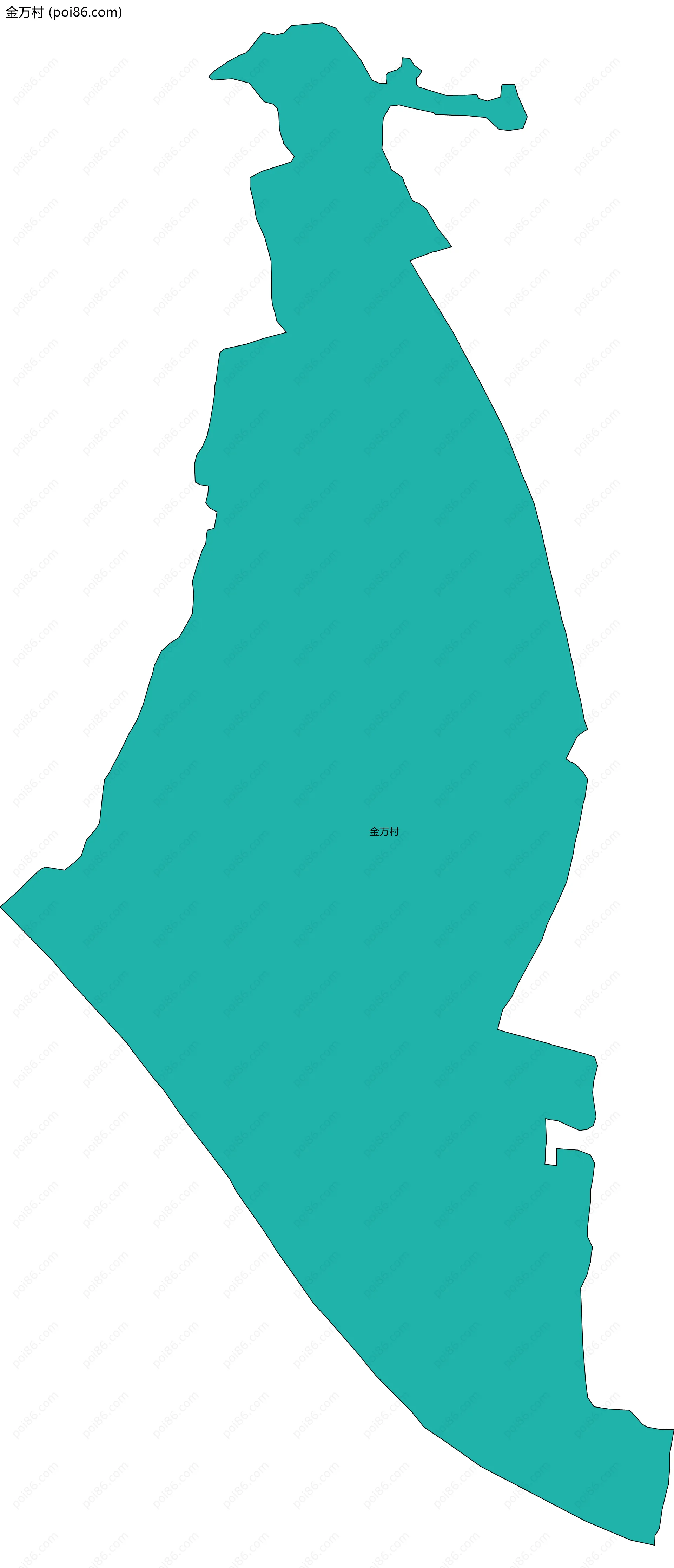 金万村边界地图