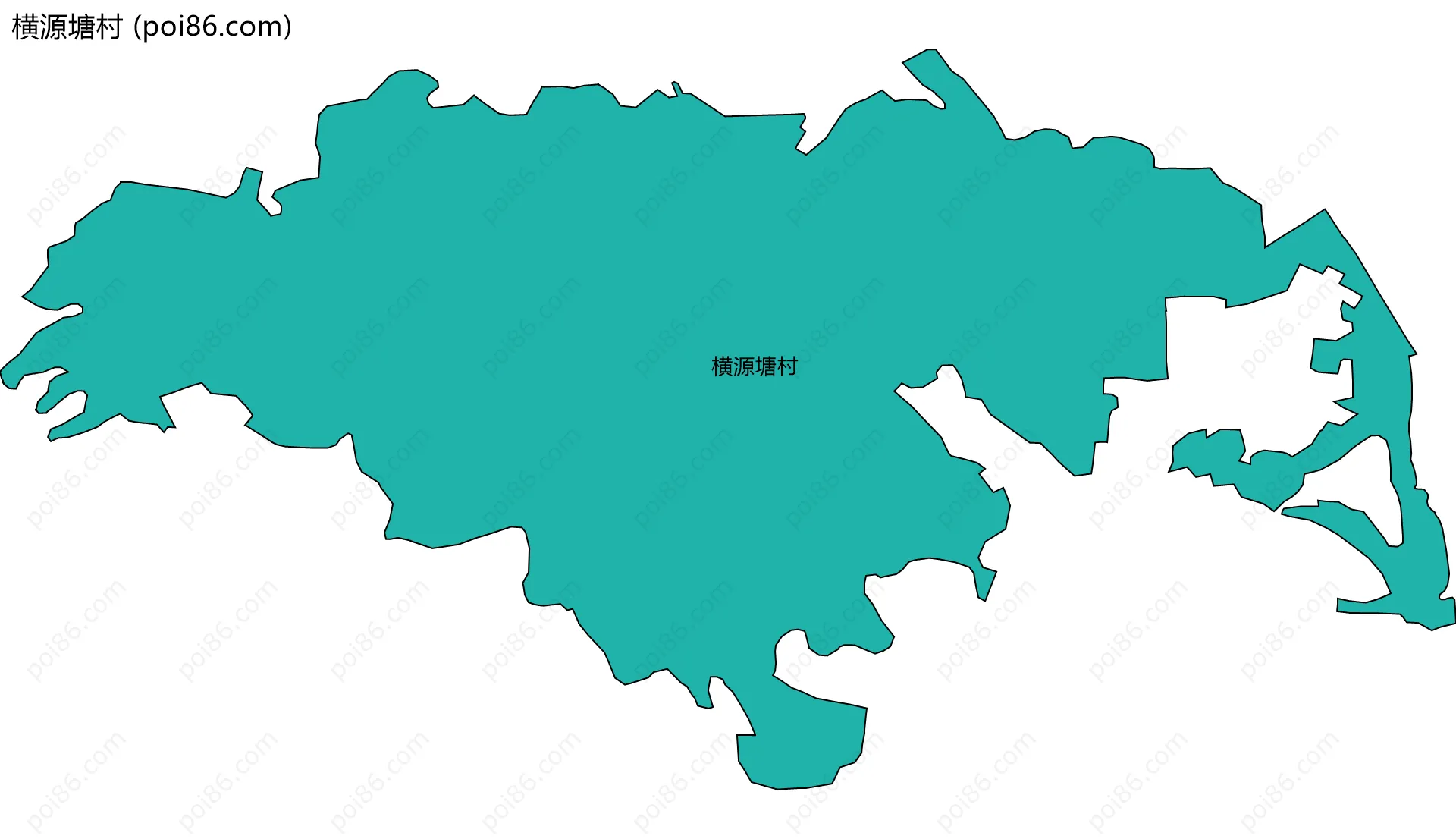 横源塘村边界地图