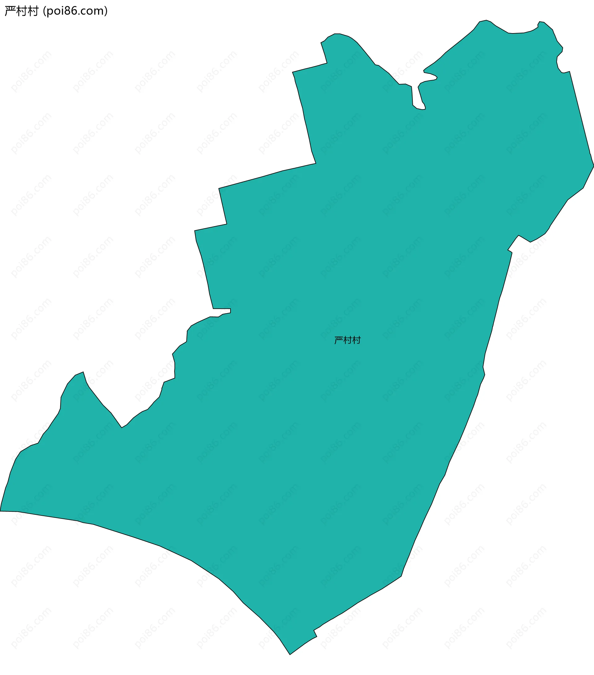 严村村边界地图