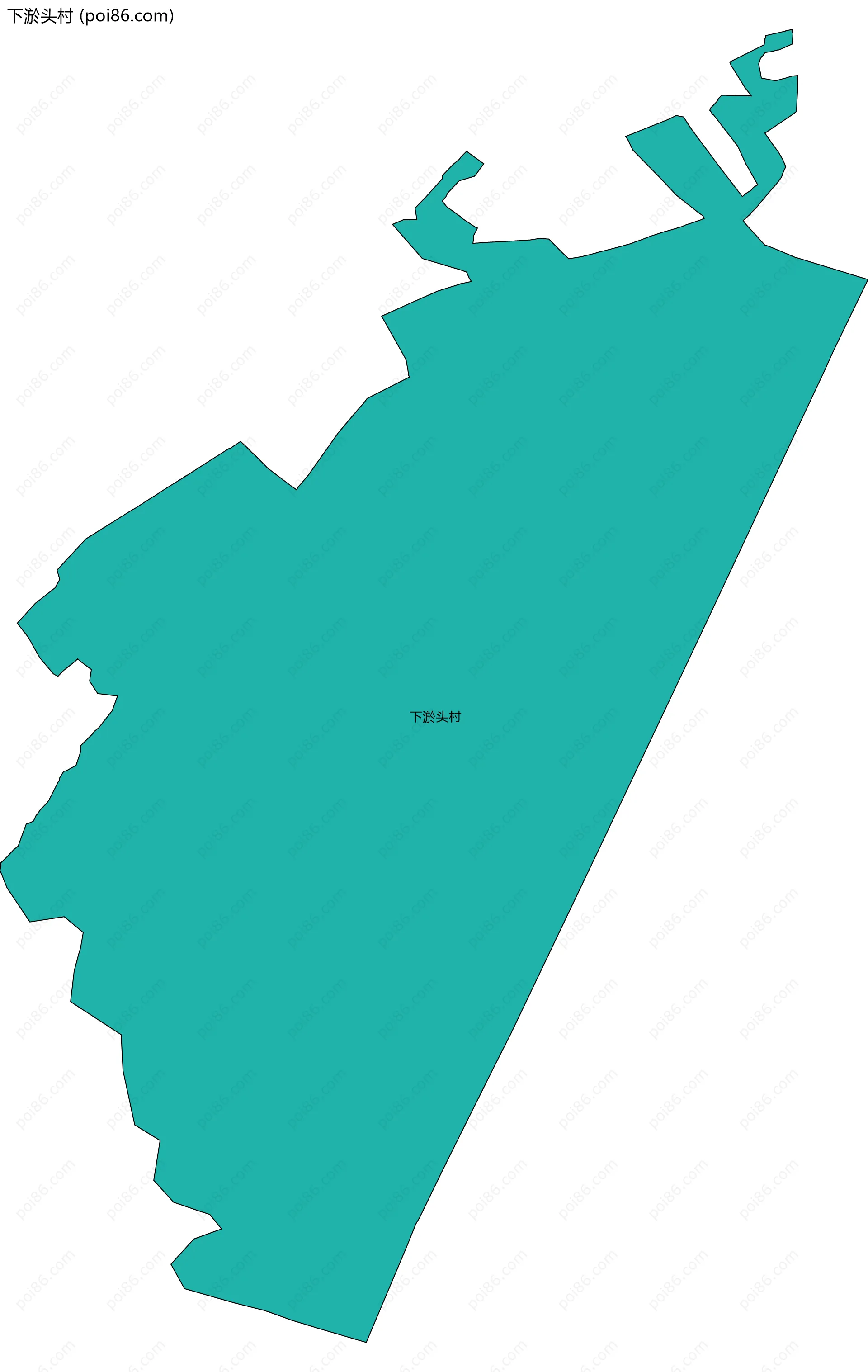 下淤头村边界地图