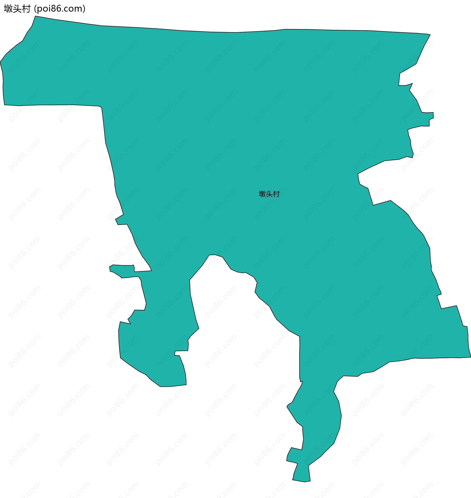 墩头村边界地图